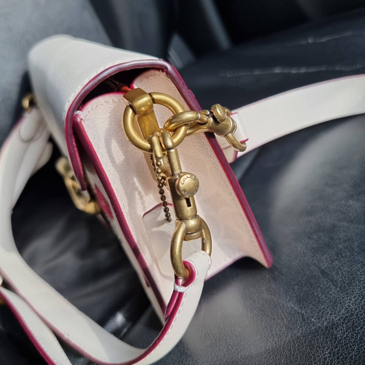 ของแท้ 💯% COACH 627 TABBY SHOULDER BAG 26 IN SIGNATURE CANVAS WITH FLORAL EMBROIDERY