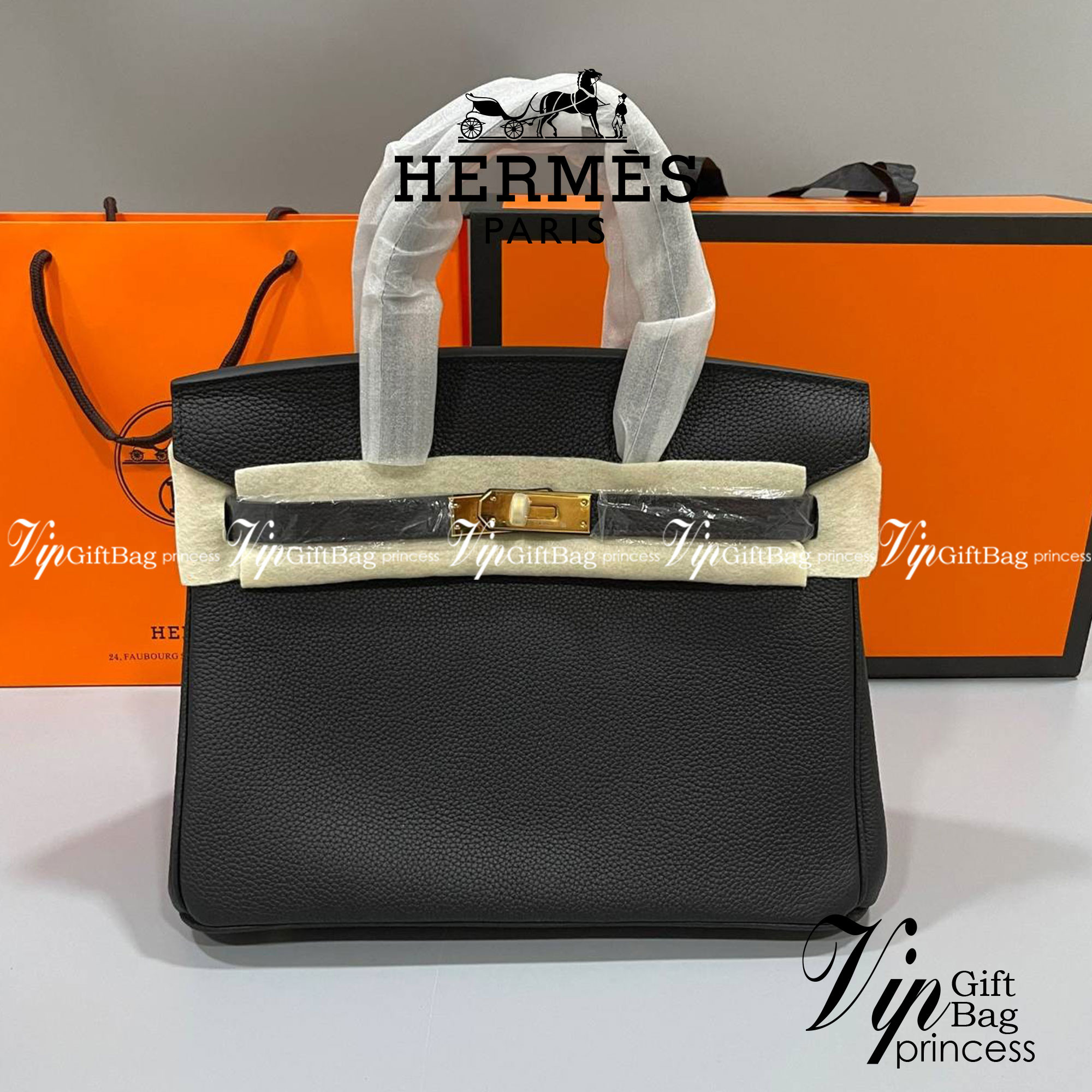 หนังแท้ Hermes BIRKIN 25CM epsom in MAUVSSYLESTE COLOR FULL HANDMADE GOLD HARDWARE เกรดออริจินอล ภาพสินค้าถ่ายจากงานขายจริง