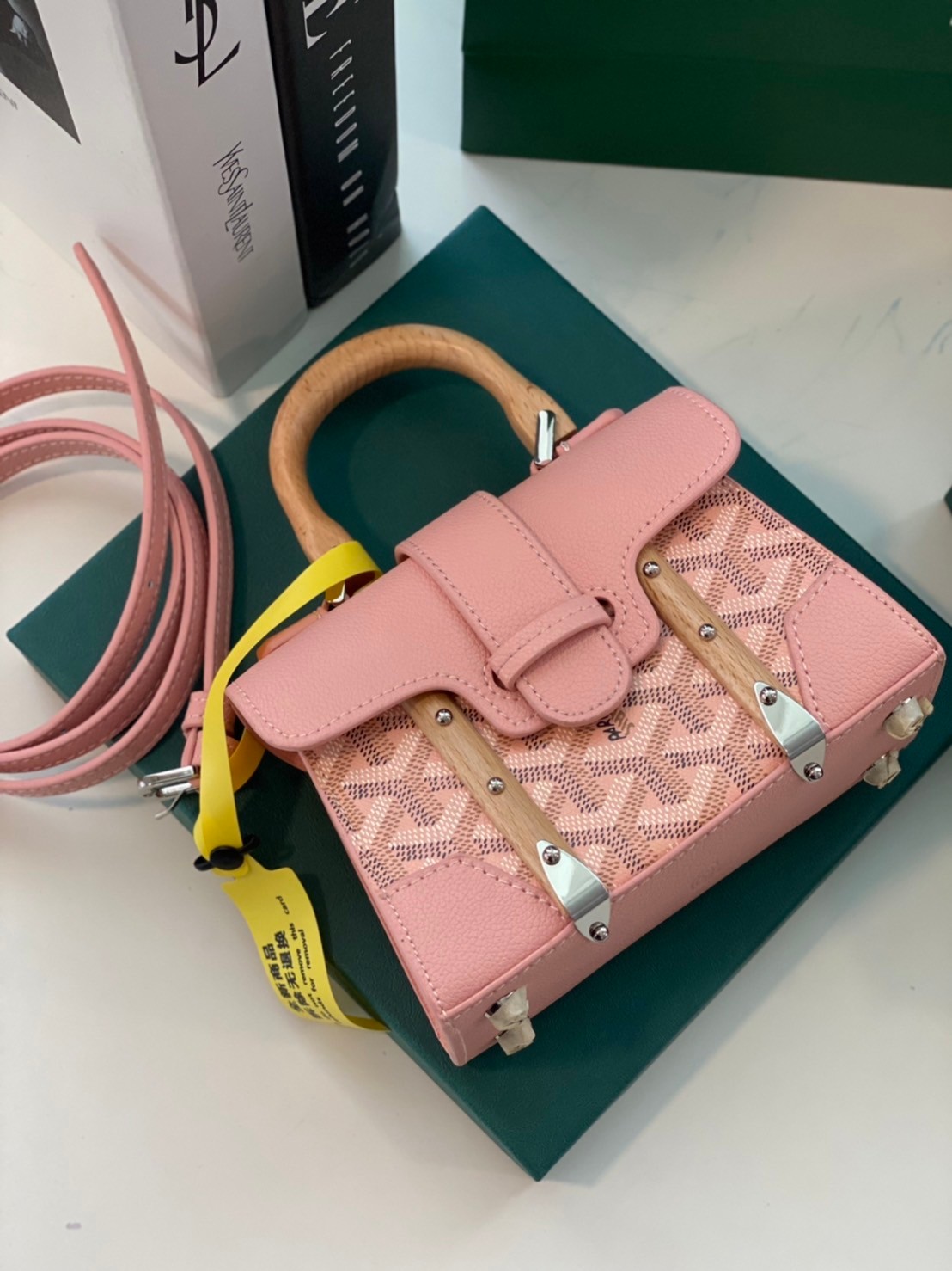 GOYARD SAIGON SIZE MINI 15cm เกรดท็อปออริเทียบแท้ ใช้สลับแท้ได้ ใช้งานต่างประเทศได้ Box set