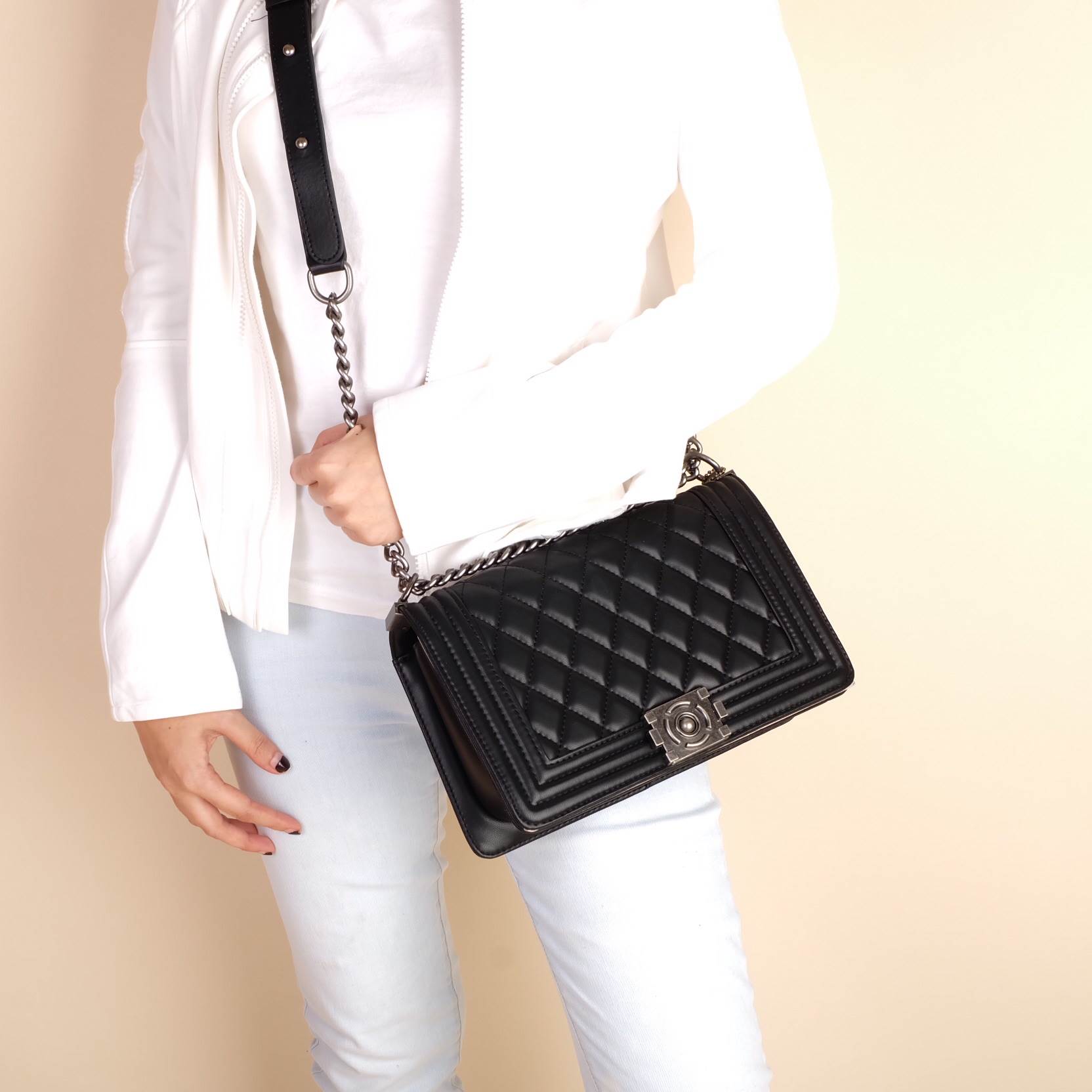 รุ่นขายดีที่สุด!!!! KEEP Quited Boy Bag กระเป๋า ทรง boy style KEEP LOOK Cool มากๆ เลยน๊าใบนี้ ไม่มีถือว่า Out มากๆ