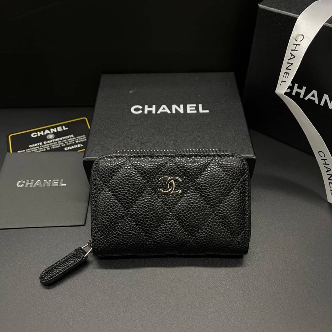 Chanel Wallet / Chanel Card Holder Zippy / Chanel Zippy Coin กระเป๋าสตางค์ชาแนลใบสั้น กระเป๋าใส่บัตร ใส่เหรียญ ภายในตามรูป เกรดออริจินอล ภาพถ่ายจากงานขายจริง ใช้งานต่างประเทศได้
