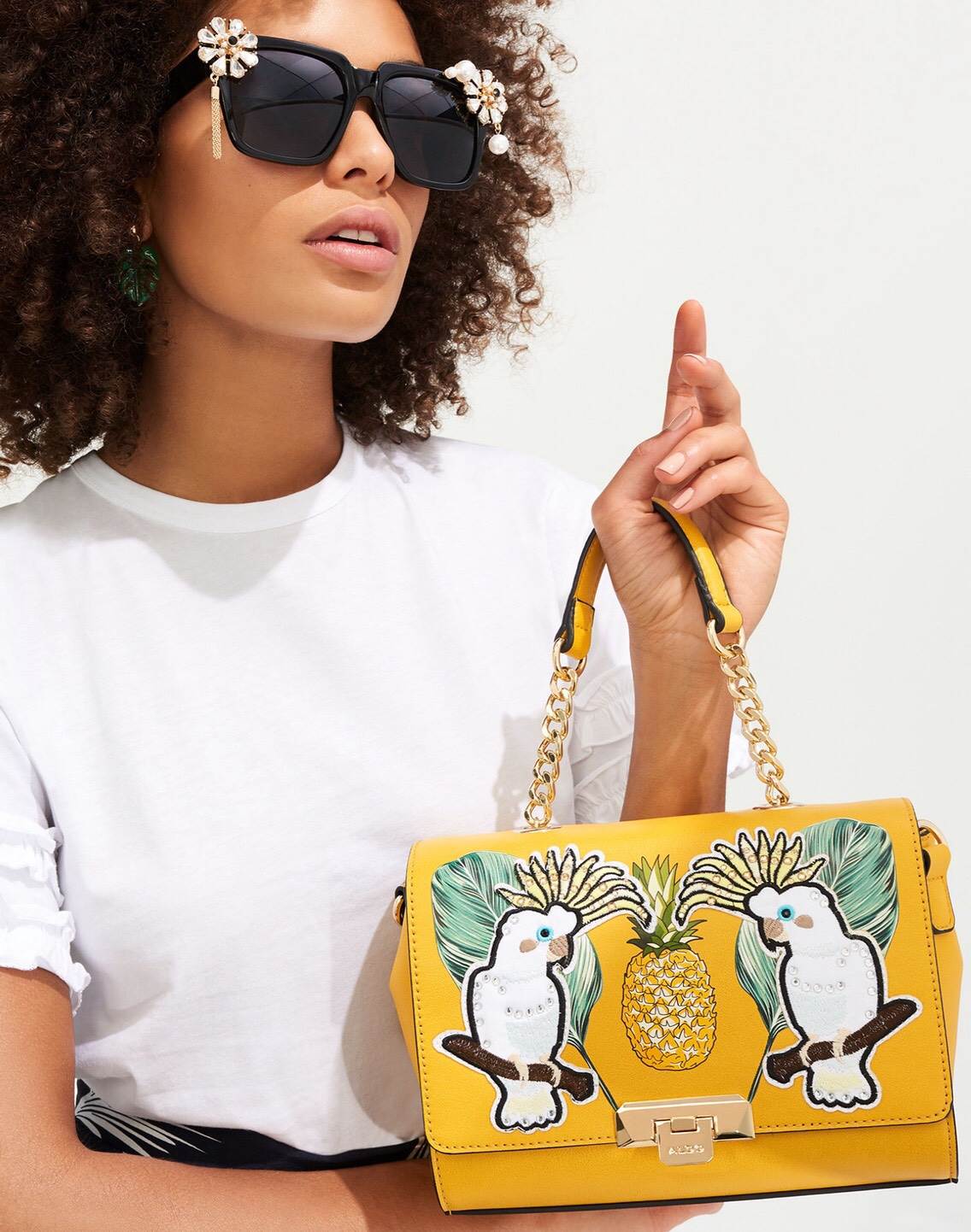 ALDO Daiano Light Yellow Women's Handbags