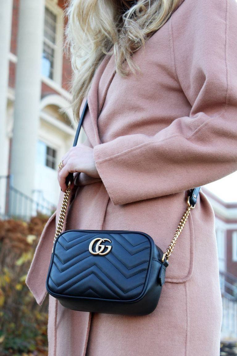 GUCCI GG Marmont small matelassé shoulder bag กระเป๋าสะพายครอสบอดี้ คอลเลคชั่นสุดหรู ใช้งานง่าย เข้าได้กับทุกลุค