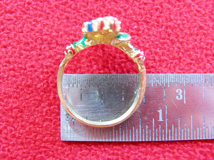 สินค้าหมดค่ะ แหวนพญานาคทองเหลืองลงยาสีเขียว เสริมดวงบารมี โชคลาภค่ะ