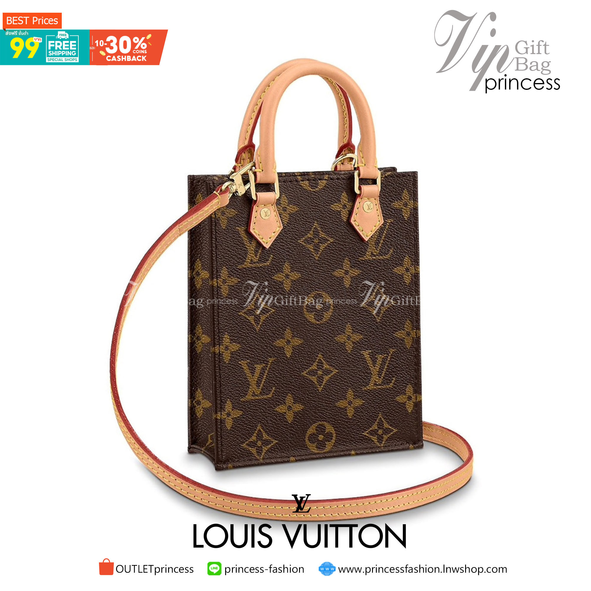 LV Petit Sac Plat / LV MINI TOTE เกรดใช้งานสลับใบจริงได้ เทพออริจินอล เนื้องานสวยงาม หนังแท้ ภาพสินค้าถ่ายจากงานขายจริงใช้งานต่างประเทศได้