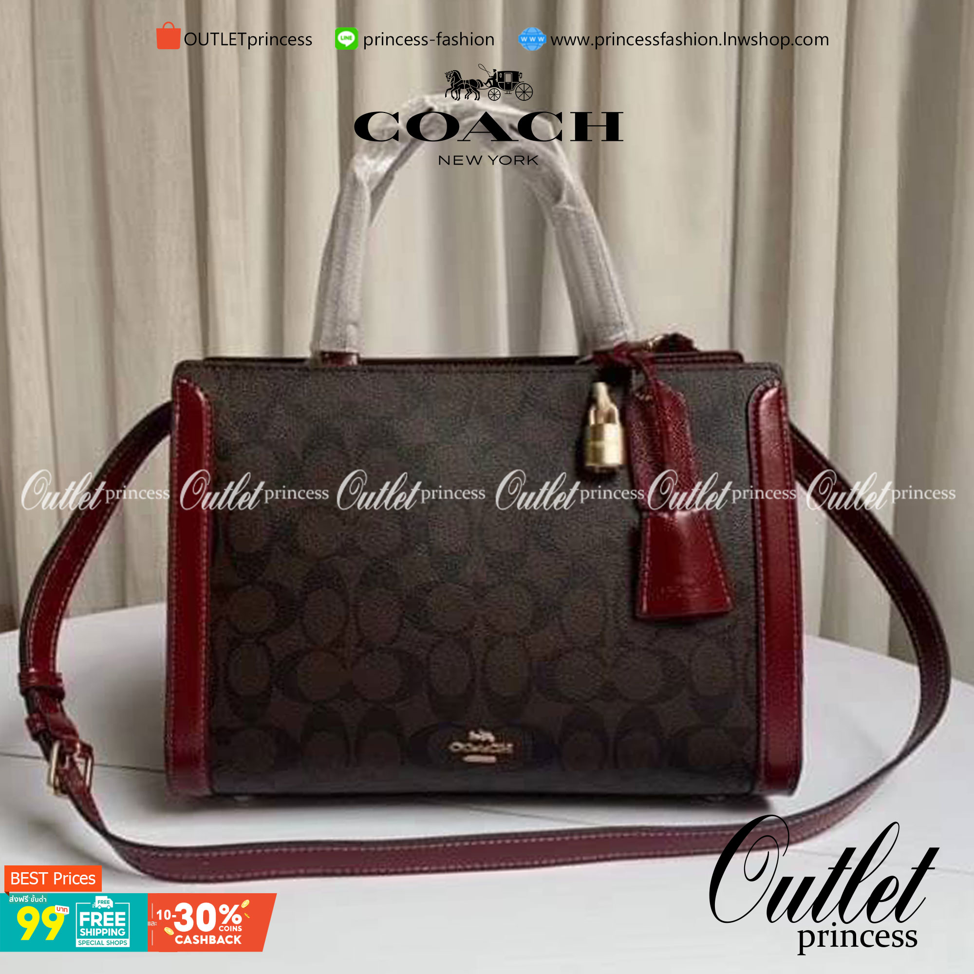 COACH ZOE CARRYALL IN SIGNATURE CANVAS เดอะเบสท์แห่งปี ต้องยกให้พี่คนสวยใบนี้เลย!! รุ่นที่สาวๆตามหา หายากอีกหนึ่ง กระเป๋าถือ/สะพายทรงสวย คลาสสิค ใบใหญ่จุคุ้ม มีดีเทลน่ารักๆที่แม่กุญแจ สามารถล็อคหัวซิปได้ กุญแจซ่อนในพวงหนังห้อยก็น่ารักไปอีก ภายในโล่งกว้าง 