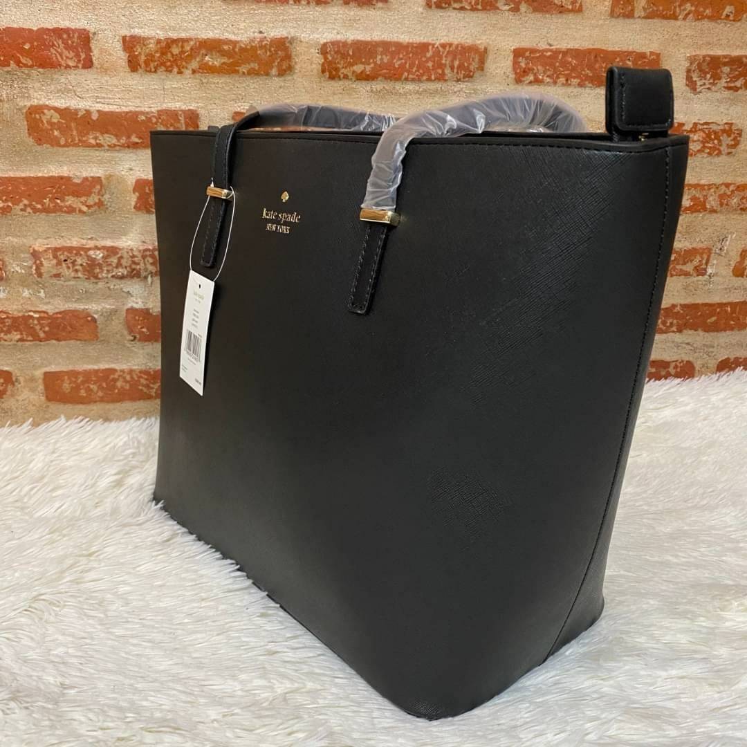 ของแท้ Kate Spade new york shopping large bag กระเป๋าถือ หรือคล้องไหล่ได้ ด้านหน้ามีโลโก้แบรนด์