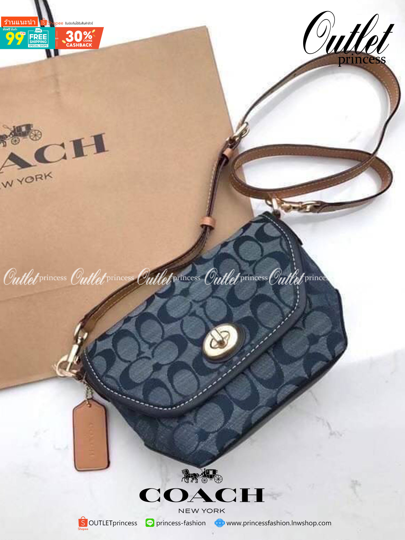 คอลเลคชั่นใหม่ ทั้งสวยทั้งคุณภาพค่ะ COACH KARLEE CROSSBODY BAG พร้อมส่ง ได้ไปไม่ผิดหวังแน่นอนค่ะ! สวยๆแบบคนดังระดับโลกกันค่าา กระเป๋าสะพายแบบครอสบอดี้ร์ หนังแท้นิ่มสวยงามมากๆค่ะ รูปทรงน่ารักกระทัดรัด เปิดปิดกระเป๋าแบบหมุนล็อค ภายในสามารถ