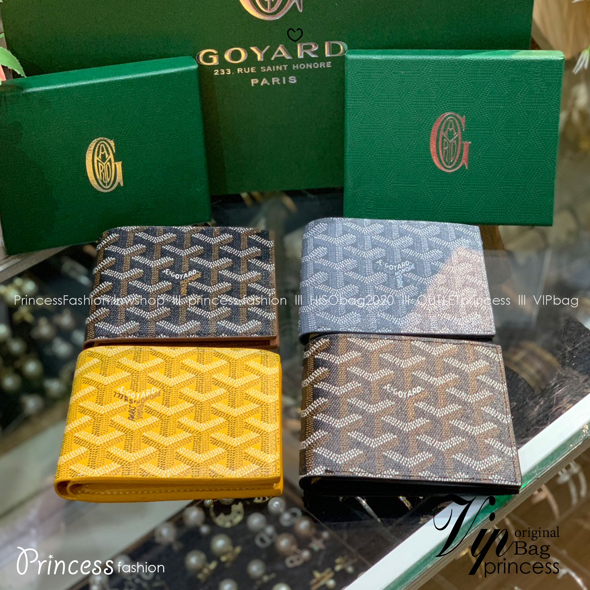 ORI หนังแท้ | Goyard Victoire Wallet / Goyard Short Men Wallet กระเป๋าสตางค์โกยาร์ เรียบหรู มีฟังก์ชันและสไตล์ให้เลือกด้วยช่องใส่บัตรหลายช่อง