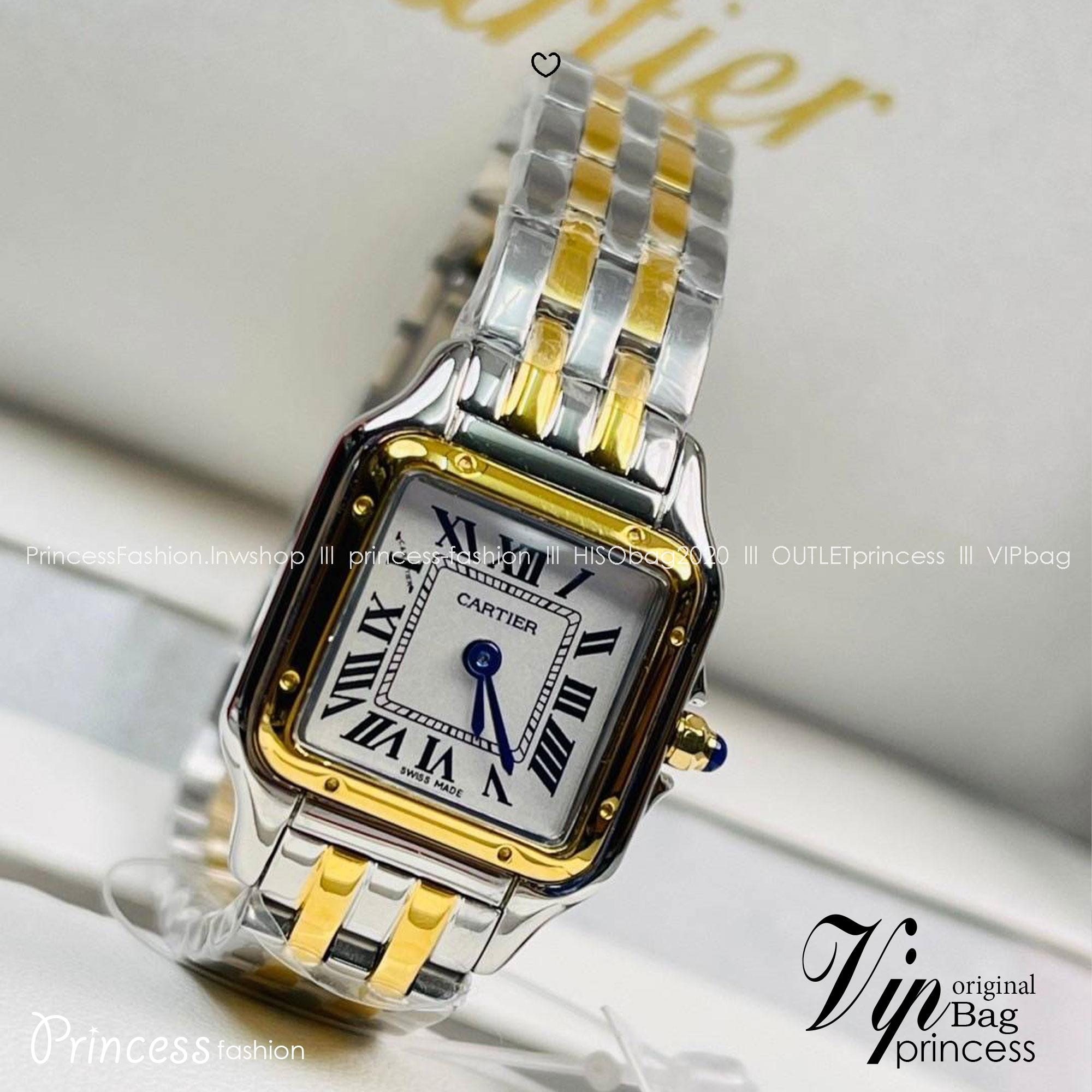 เกรดเทพ Top ORI | นาฬิกาคาเทียร์ New Cartier PANTHERE DE CARTIER WATCH(Ori) เครื่องญี่ปุ่นแท้ 100 % Size 23x30 mm. box set
