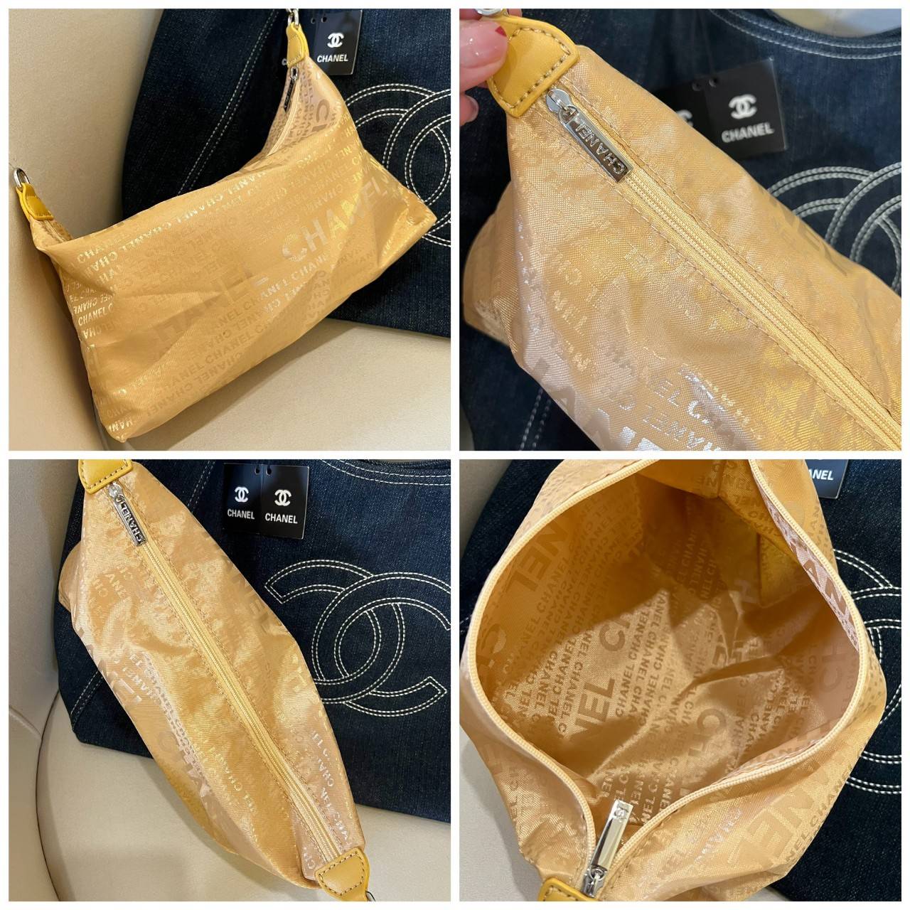 Chanel Blue Denim XL Coco Cabas Tote / CHANEL DENIM SHOULDER BAG กระเป๋าทรงช็อปปิ้งโท้ทใบใหญ่ เอาใจสาวๆสายแบกกันค่ะ กับรุ่นยีนส์ สุดวินเทจ 🧡 เกรดท็อปไฮเอน ใช้งานต่างประเทศได้