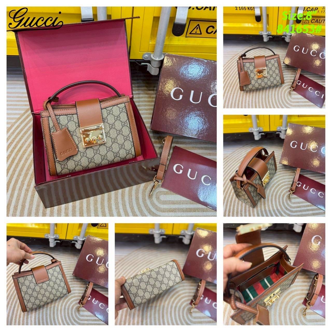 Gucci Padlock small top handle bag กระเป๋าสะพายใบไซส์มินิพร้อมหูจับ ในคอลเล็กชั่น Pre-Fall 2025 แพดล็อกนำเสนอรูปทรงในแบบร่วมสมัยที่สวมใส่ได้หลากหลายสไตล์ ชวนให้นึกถึงลวดลายอันเป็นเอกลักษณ์ของแบรนด์