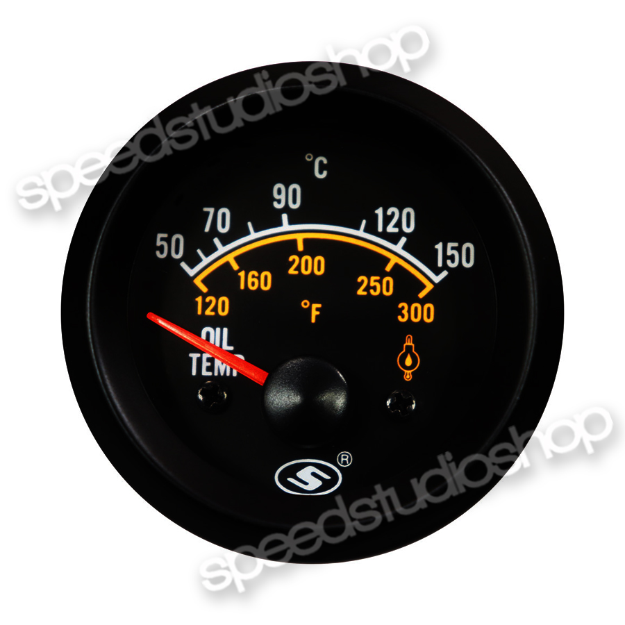 เกจ์วัด เกจวัด ความร้อนน้ำมันเครื่อง วัดความร้อนเครื่อง อุณหภูมิน้ำมันเครื่อง Oil temperature ใช้ได้ทั้ง 12V/24V ขนาด 2 นิ้ว