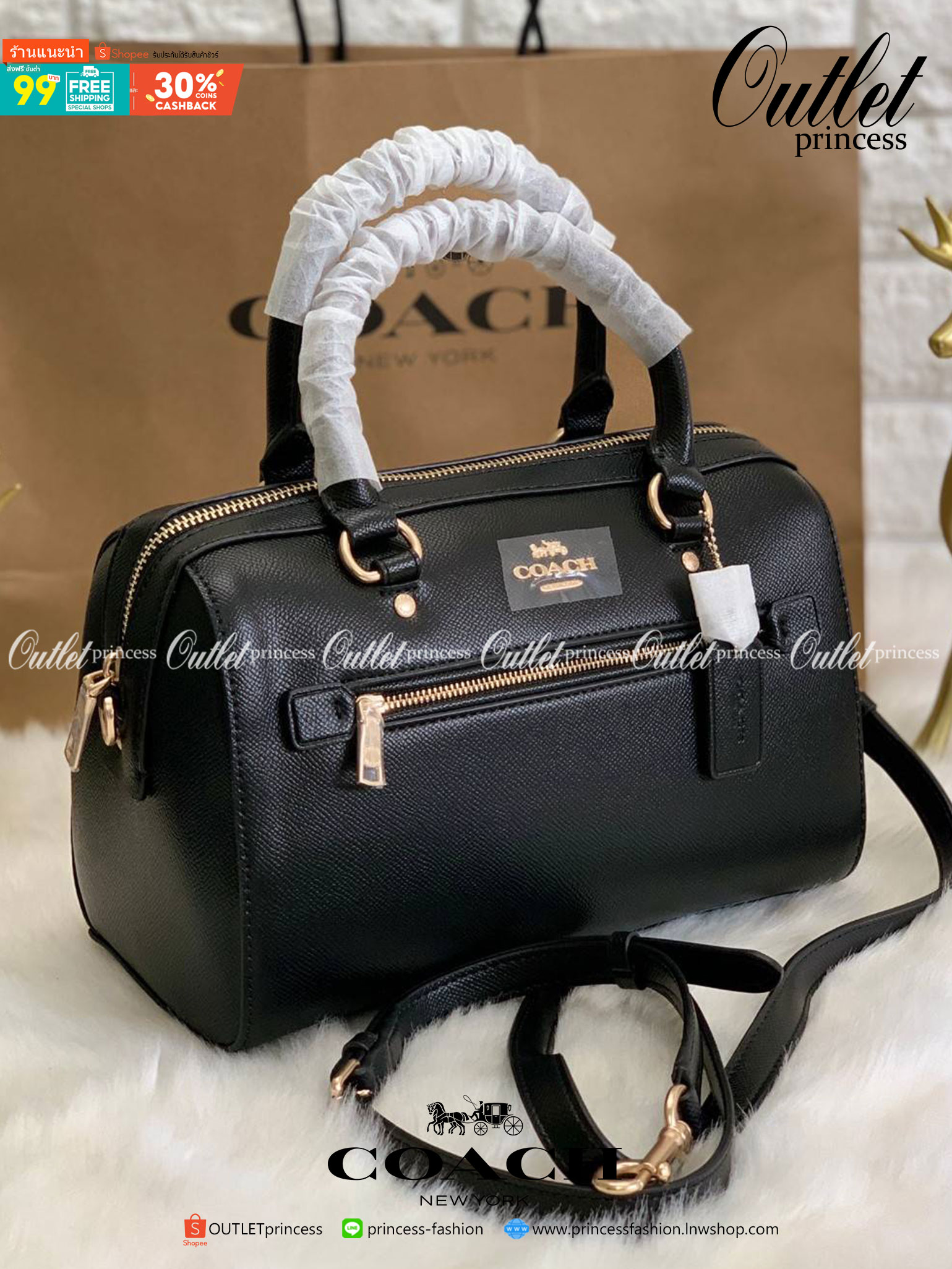 COACH ROWAN SATCHEL BAG ((79946)) กลับมาอีกครั้ง พร้อมสีหายากค่ะ! กระเป๋าหิ้วทรงหมอนสุดฮิตของสาวๆ//สะพายข้างได้ หนังแท้ ลายหนังสวย ทรงสวย ด้านหน้ามีช่องซิปให้หนึ่งช่อง เปิดปิดช่องหลักแบบซิป ภายในกว้างใส่ของจำเป็นของสาวๆได้ครบ มีช่องเล็กและช่องซิปใส่ของจุก