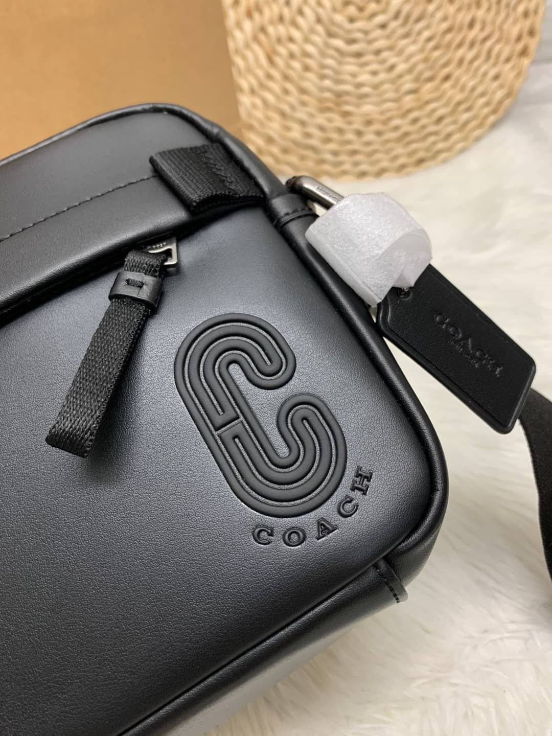 ของแท้ 💯% COACH EDGE CROSSBODY IN SIGNATURE CANVAS ((2178)) กระเป๋าสะพายครอสบอดี้ร์ วัสดุหนังแท้ หนังนิ่มอย่างดีค่ะ