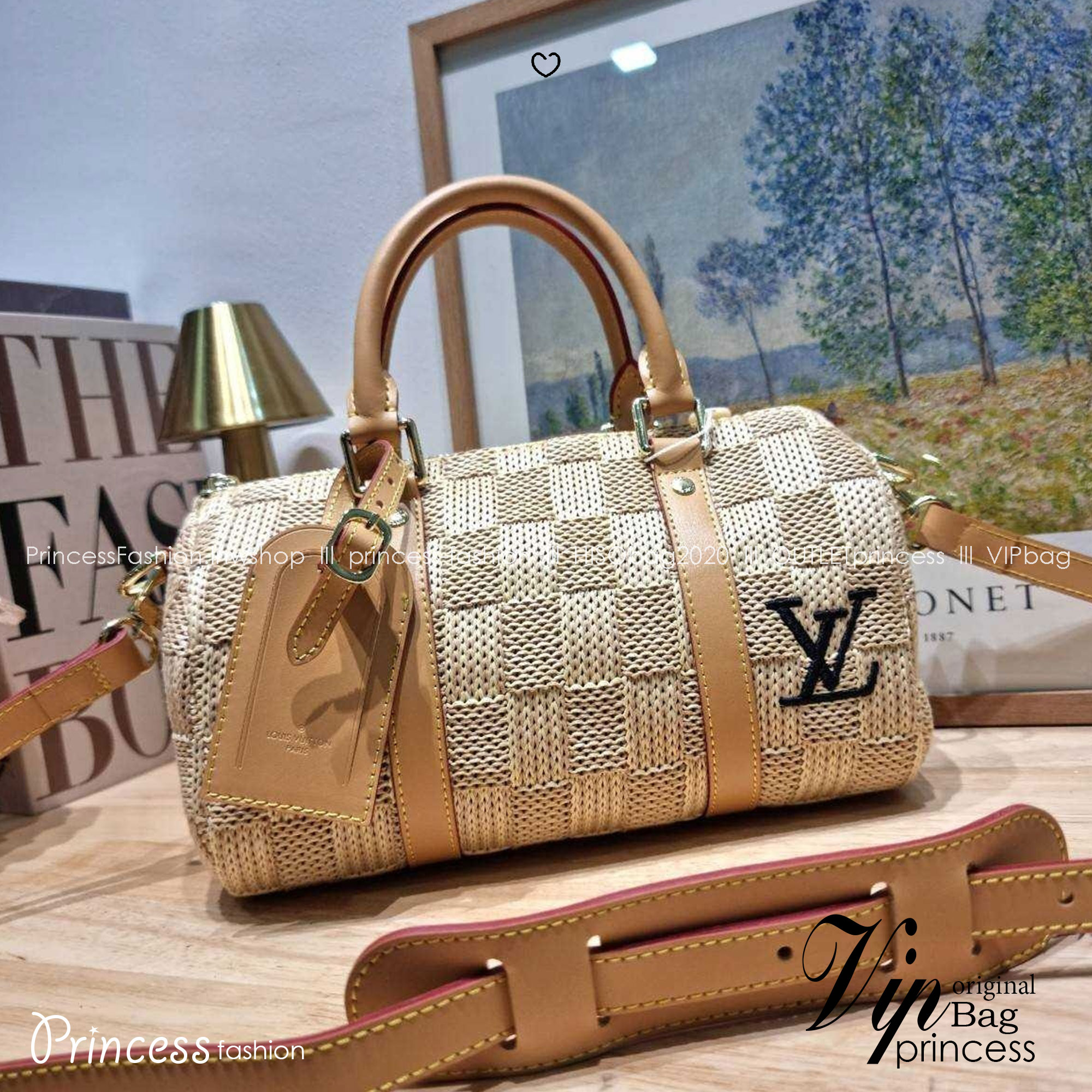 LV Keepall Bandoulière 25 / Lv bandouliere sunset bag กระเป๋าทรงหมอนสวยเก๋ ดีไซน์เริ่ดไม่ซ้ำใคร ลวดลายเอกลักษณ์ถักทอด้วยวัสดุรักษ์โลกดูดีมากๆ