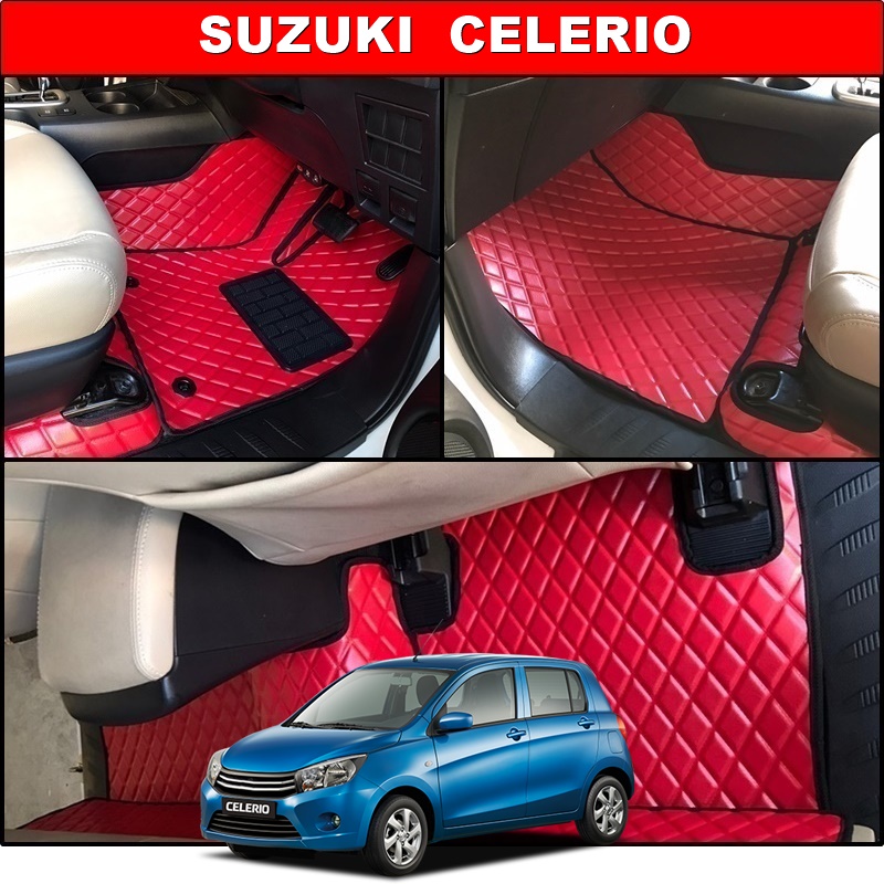 พรมปูพื้นรถยนต์ SUZUKI CELERIO ลายไดมอนด์ ยางปูพื้นรถยนต์EVA เต็มคัน