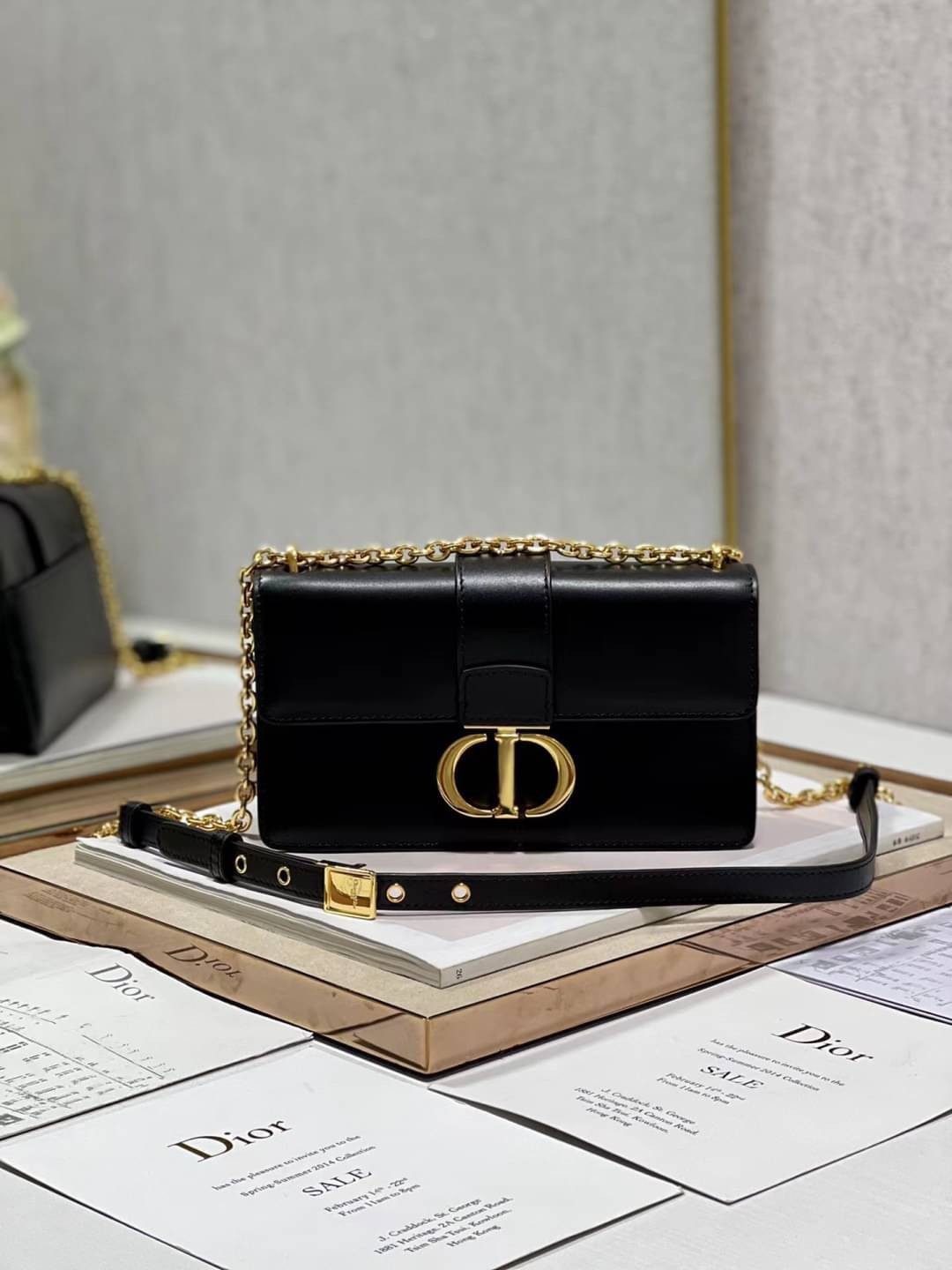 DIOR 30 MONTAIGNE EAST-WEST BAG WITH CHAIN เกรดเทพออริจินอล หนังแท้ งานดีสุด ภาพถ่ายจากงานขายจริง ใช้งานต่างประเทศได้