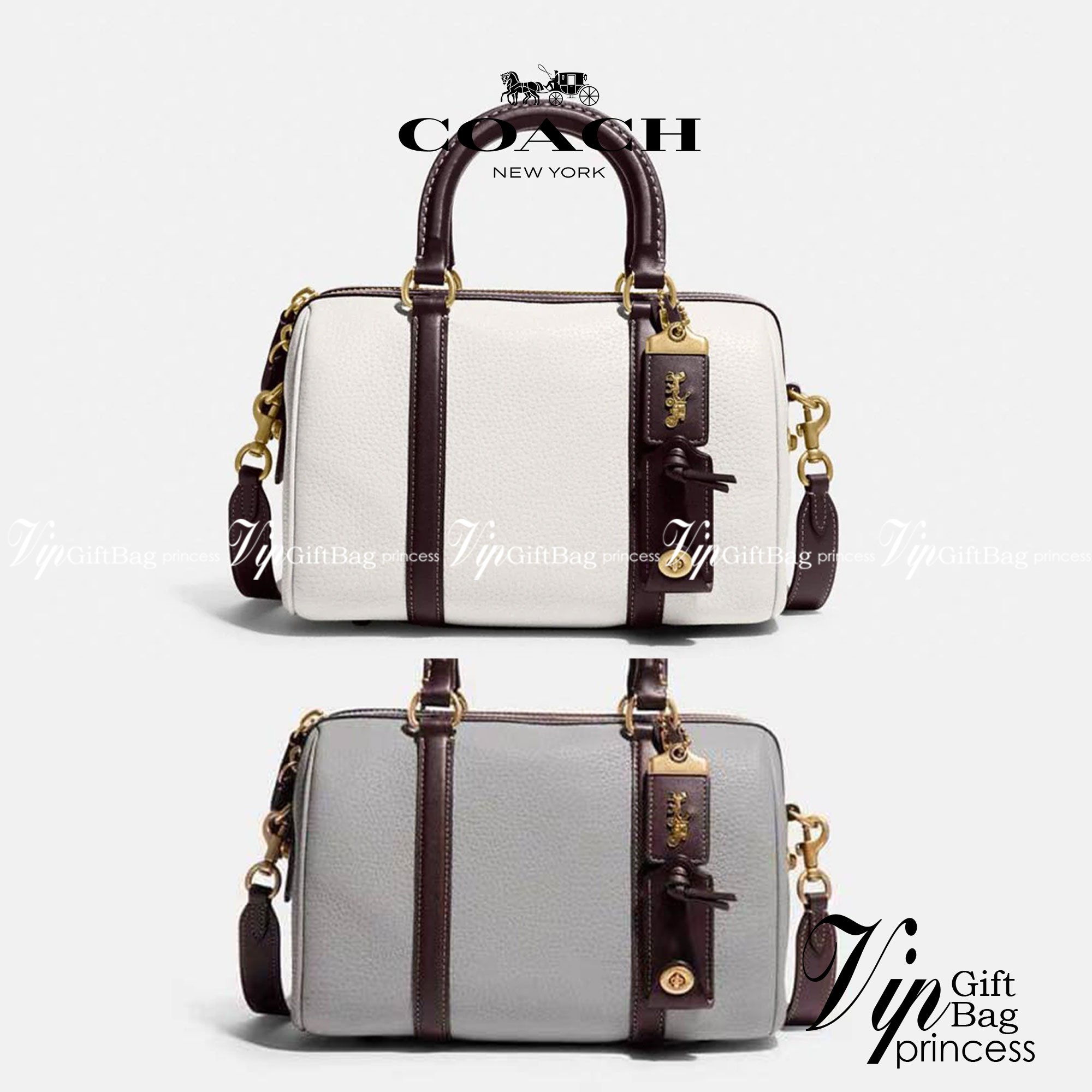 Coach ruby satchel 25 in colorblock C8530 / Coach Boston pillow bag ใหม่ก่อนใคร ไม่ต้องรอพรี! กับกระเป๋าทรงหมอนดีไซน์ใหม่ เพิ่มดีเทลความหรู มาพร้อมหูจับในตัว และสายสะพายครอสสีเข้ากับตัวกระเป๋า ภายในโล่งกว้าง ใส่ของได้สบายๆ จุได้แบบเน้นๆ ใบจริงมีเสน่ห์ดึงด