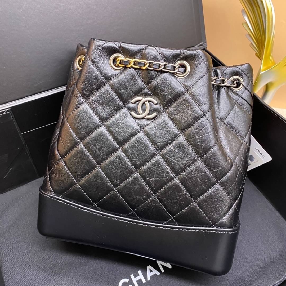 Chanel gabrielle backpack เกรดออริ 1:1 ใช้งาน ตปท ได้ กระเป๋าเป้ ดีไซน์หรูคลาสสิค สายสะพายในตัวรูดปากกระเป๋าเก็บทรงได้