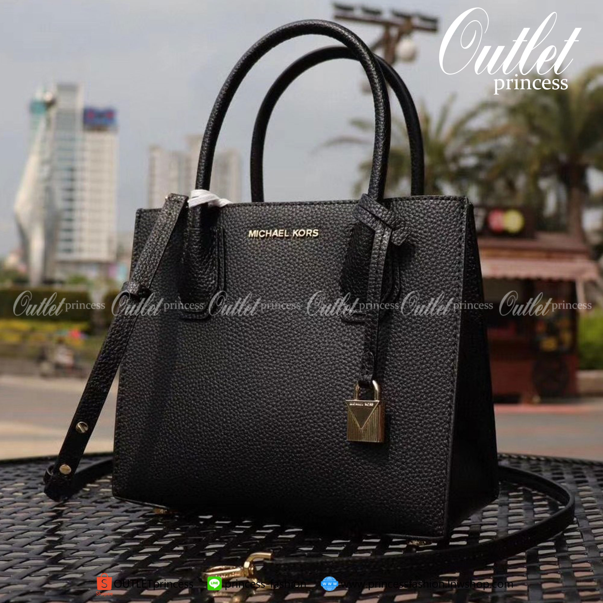 ของแท้ 100% Micheal Kors Genuine Leather Handbag (The Mercer Collection⚡️)