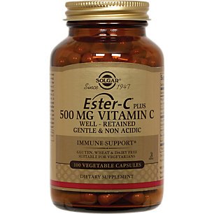 ส่งฟรีลงทะเบียนมีพร้อมส่งค่ะ Solgar Ester-C Plus Vitamin C 500 mg 100 Capsules