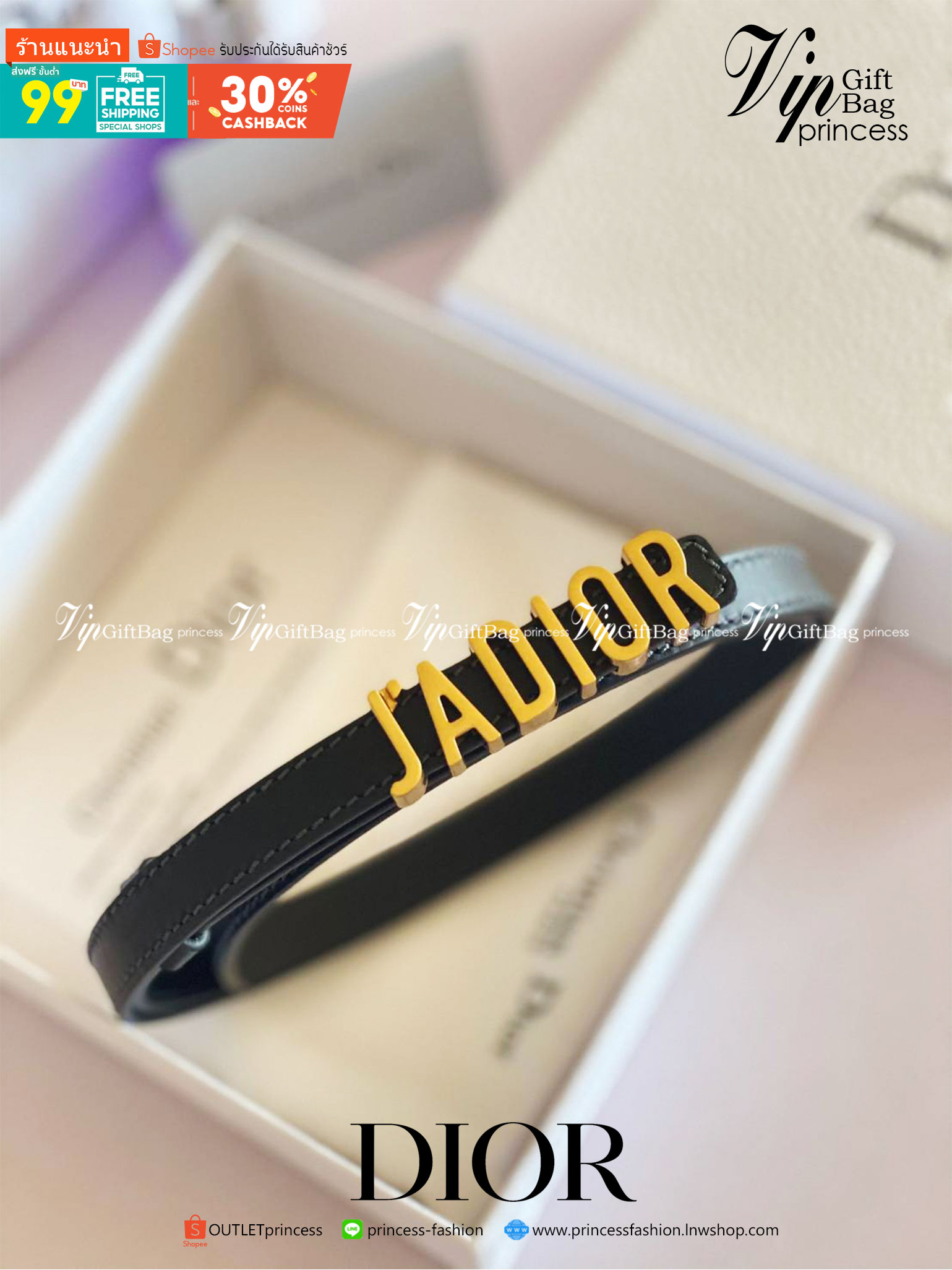 JADIOR ♥️ Dior belt เข็มขัดสุดหรูสายหนังแท้ เส้นเล็ก 1.5cm เป็นรุ่นตามหาเลยค่า งานสวยมาก ภาพถ่ายจากงานขายจริง โลโก้ 3D Gold metal JADIOR เข้าได้กับทุกลุ๊คสไตล์การเเต่งตัว สวยหรูดูดีมีระดับ ไอเท็มนี้แนะนำเลยค่าา มาน้อยรีบๆ หน่อยน้าา
