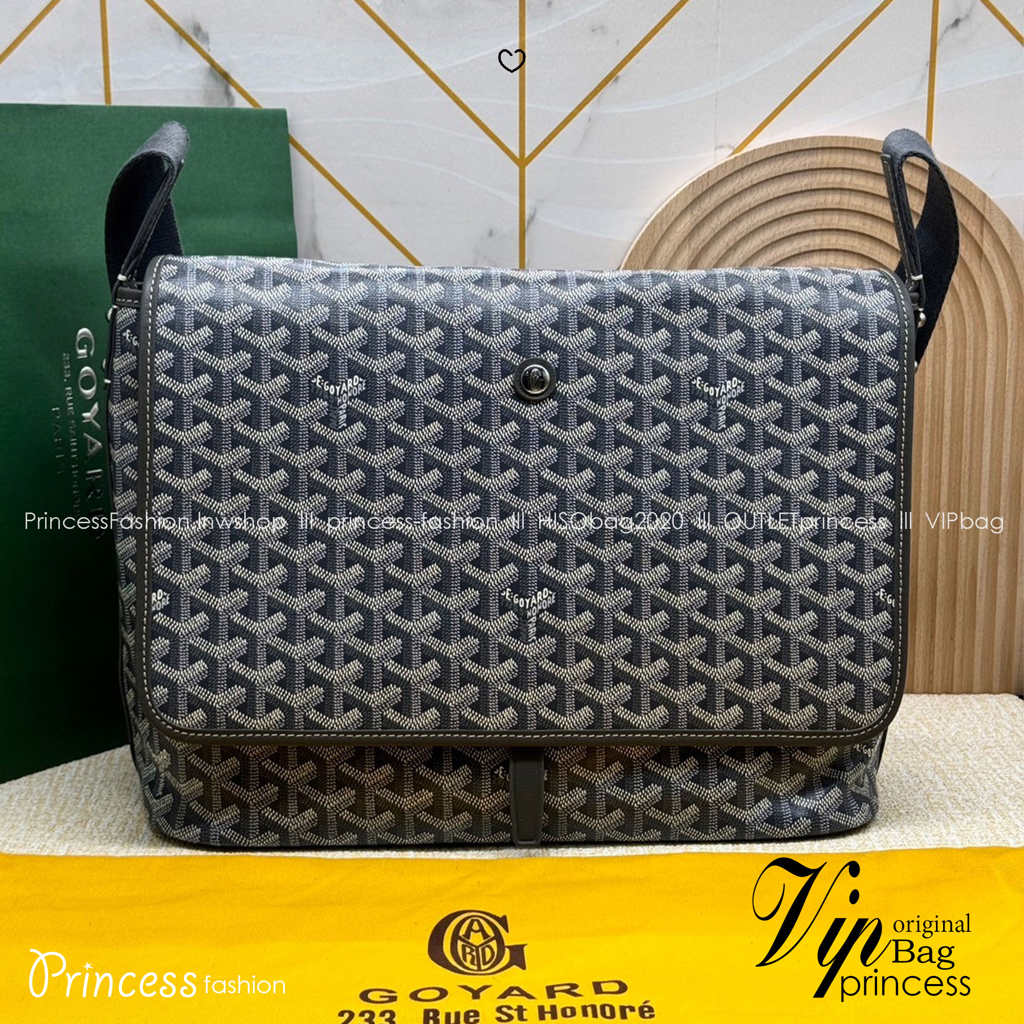GOYARD Capetien MM Messenger Bag กระเป๋าแมสเซ็นเจอร์ใบใหญ่ ที่สุดของความหรู ตอบโจทย์การใช้งานจุของได้เยอะ เอกสาร แทปเล็ต พร้อมสายสะพาย ใช้งานง่าย ใบจริงสวยงามตามรูปค่ะ