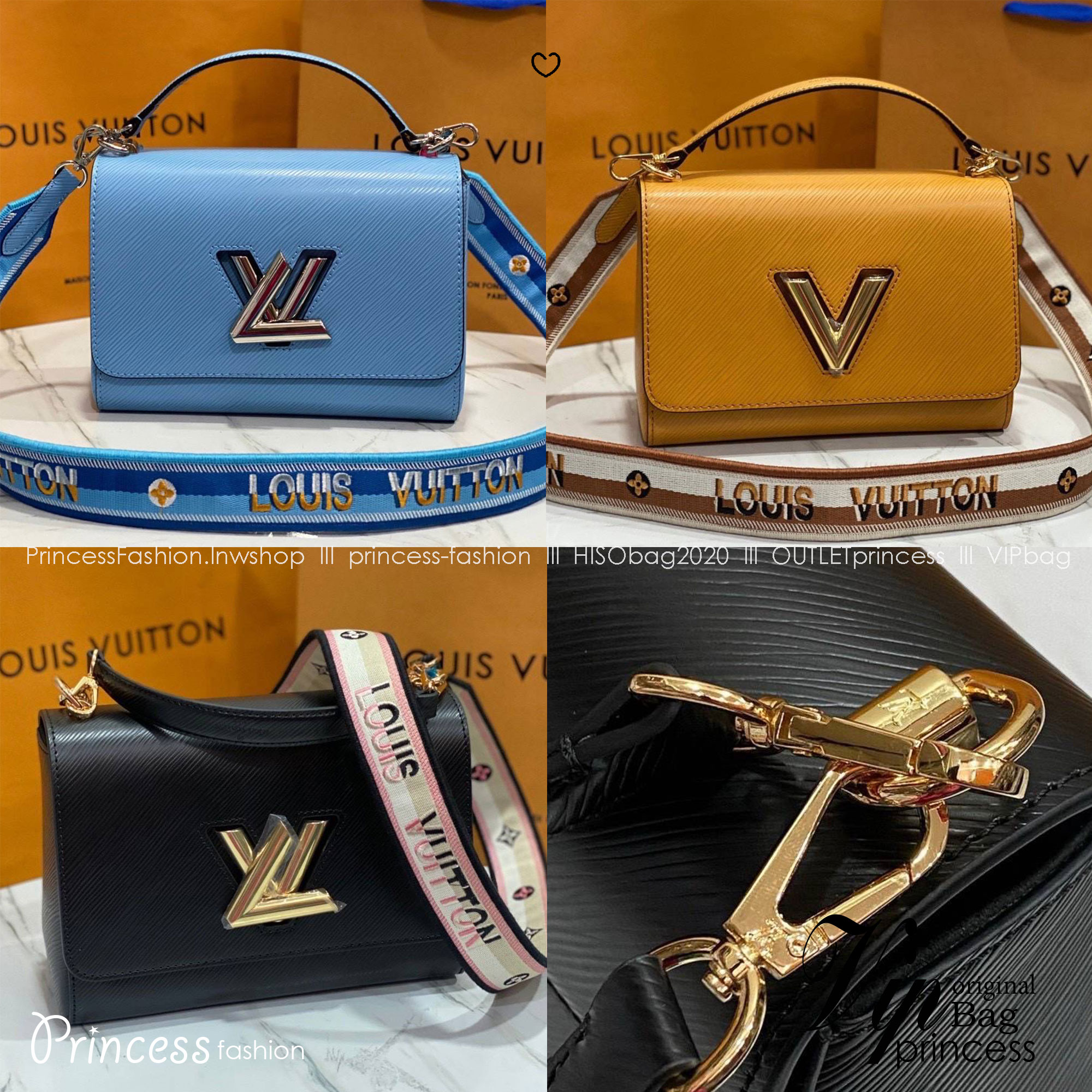 ORI หนังแท้ | LV Twist MM bag Epi grain leather กระเป๋าสะพาย/กระเป๋าถือรุ่น พร้อมสายสปอร์ต หนังลายเกรน Epi โดดเด่นด้วยโลโก้หน้า สวยหรูเป็นเอกลักษณ์ ดีไซน์คัลเลอร์บล็อค สัมผัสโดดเด่นแมตช์กับทุกสไตล์