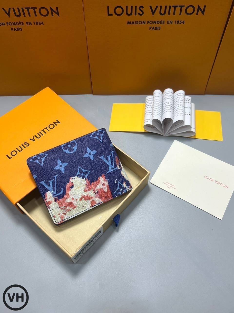 ORI หนังแท้ | LV Multiple Wallet / LV Short Wallet / LV Damier Graphite Wallet กระเป๋าสตางค์ใบสั้น กระเป๋าสตางค์ผู้ชาย