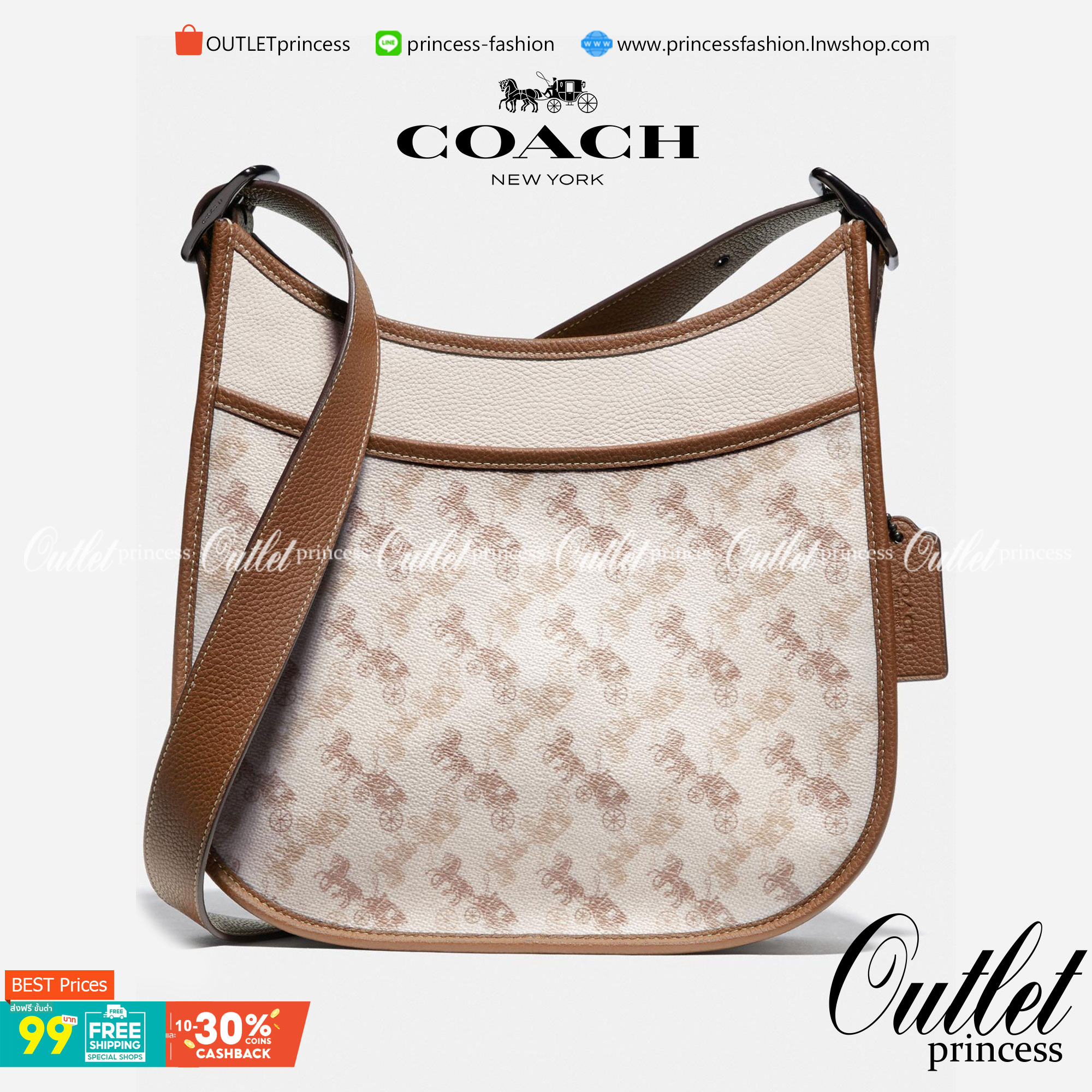 Coach Emery Crossbody 21 With Horse And Carriage Print 89142 พร้อมส่งที่ไทย