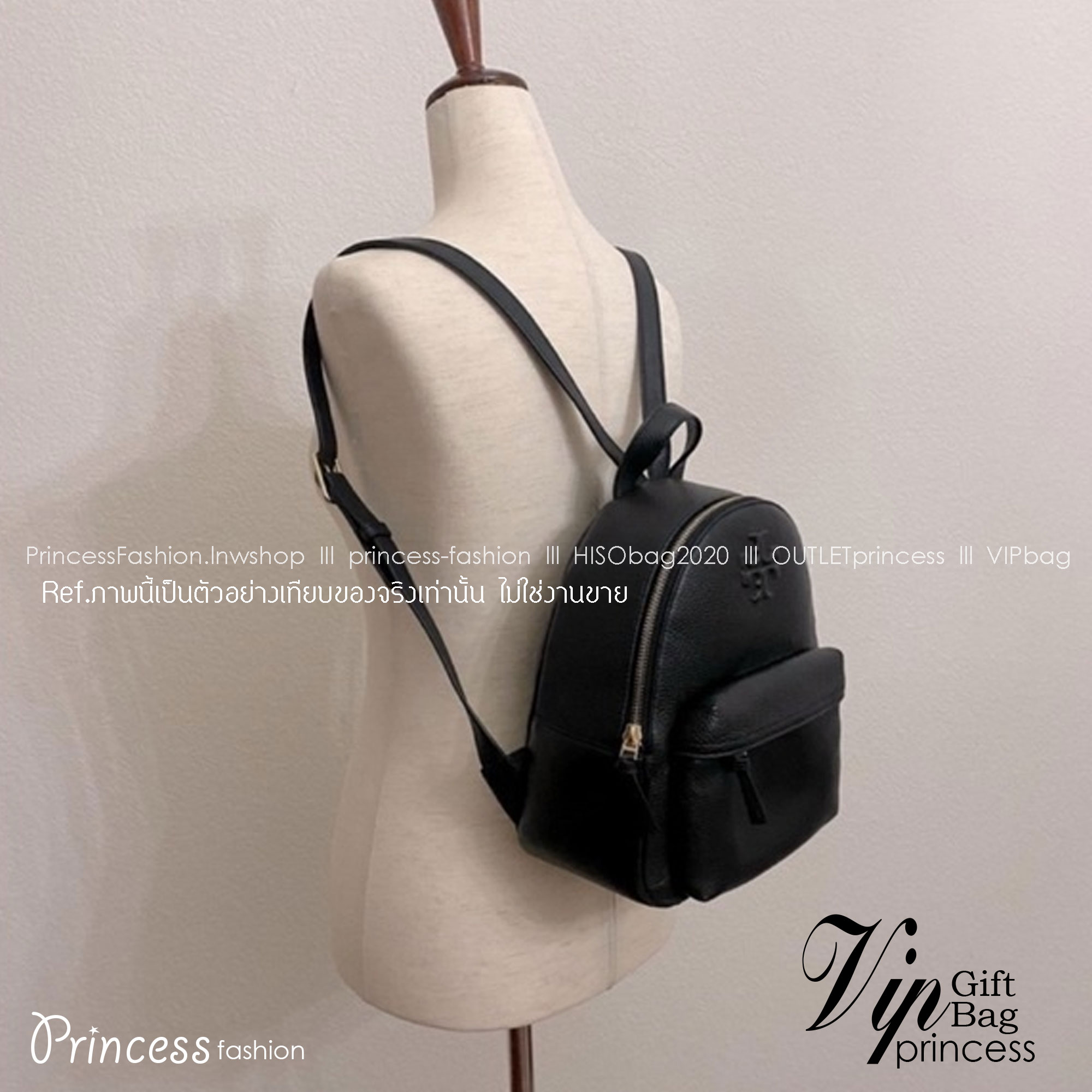 TORY BURCH Thea Leather Mini Backpack Moose / TORY Backpack mini bag คอลเลคชั่นใหม่ งานหนังเต็มใบสีดำคลาสสิก ไอเท็มเด็ดที่ใครๆก็ต่างรอคอย!!