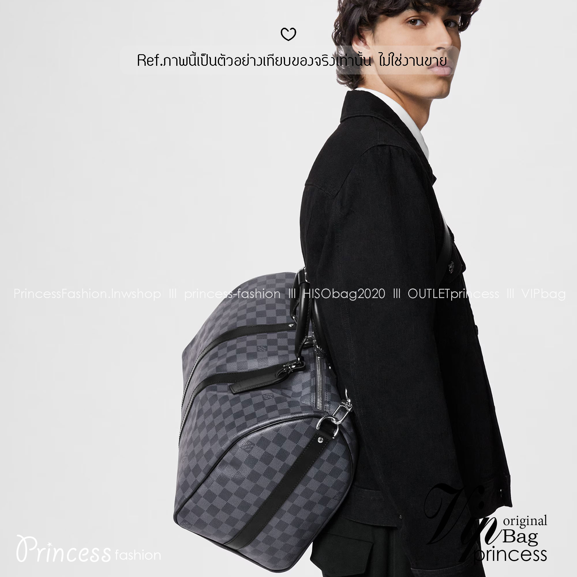 LV Keepall Bandoulière 45 Monogram Eclipse / Damier Graphite Canvas กระเป๋าเดินทางแบบดัฟเฟิล เป็นรุ่นที่เคียงข้างนักเดินทางรอบ สวยหรูโลกสง่างามตลอดกาล มีไว้ไม่มีเอาท์ เกรดท็อป ออริ เทียบแท้ 1:1 เกรดดีสุด