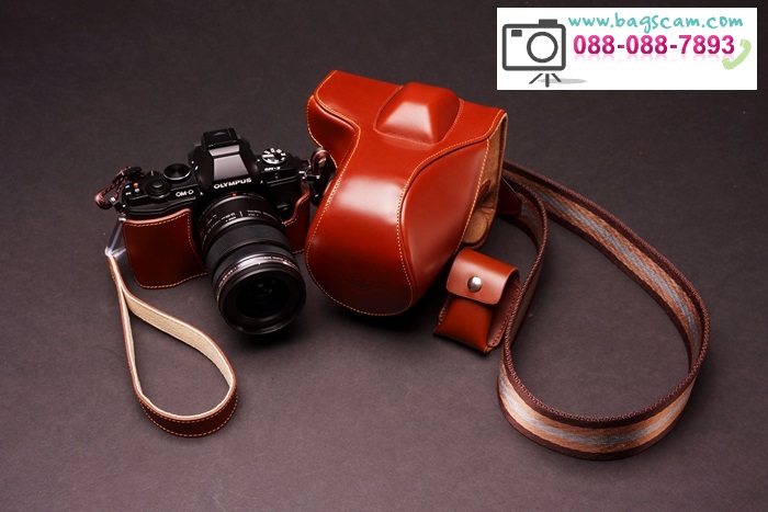 กระเป๋ากล้องOlympus OMD E-M5 หนังแท้