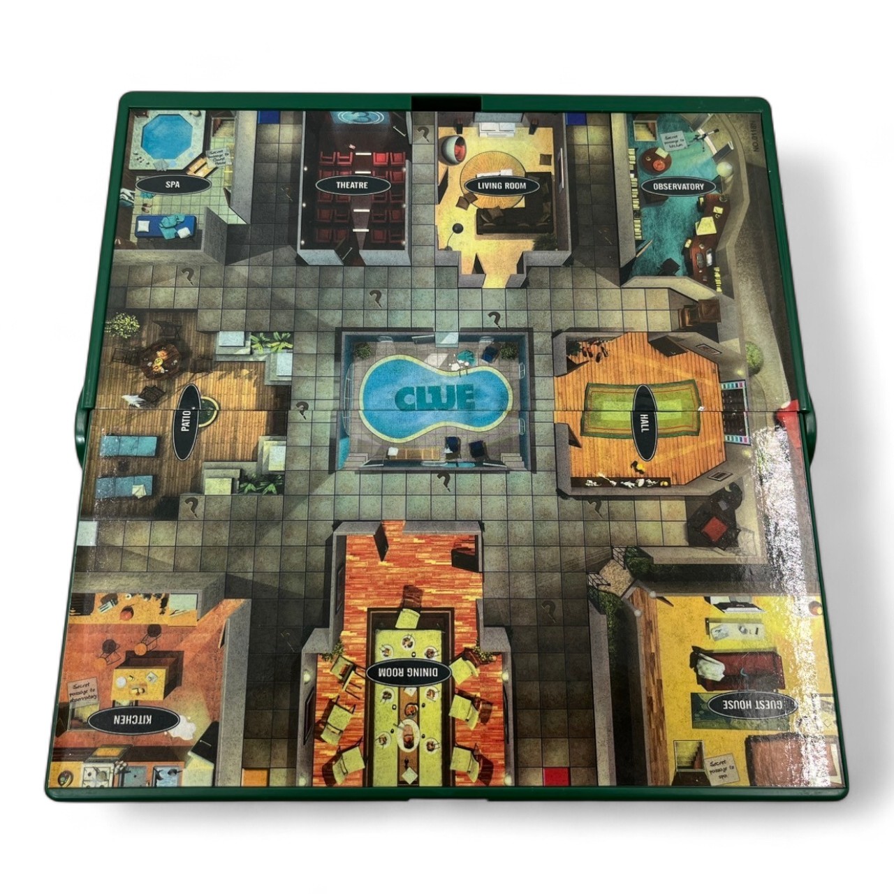 บอร์ดเกมฆาตรกรรมปริศนาCLUEDO แบบพกพาขนาดเล็ก