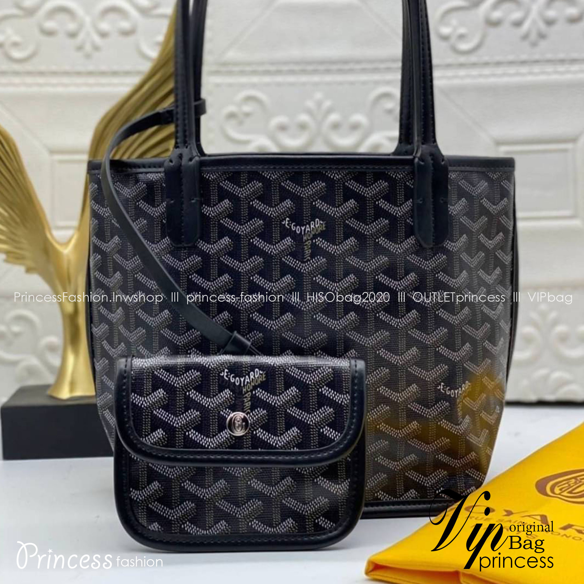 9 สี GOYARD ANJOU TOTE MINI / Goyard Mini Tote เกรดออริจินอลสลับแท้ ใช้งานต่างประเทศได้ ฮอตไอเท็ม กับกระเป๋าสะพายทรงโท้ท ไซส์มินิ กะทัดรัด มาครบสีขายดี เลิศทุกสี รูปทรงคลาสสิค ดีไซน์เป็นเอกลักษณ์ ใช้งานได้หลากหลาย