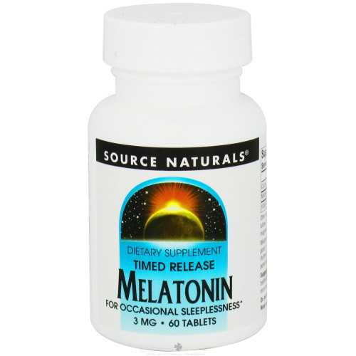 (Pre-order) Source Naturals Melatonin Timed Release 3 mg 60 Tablets