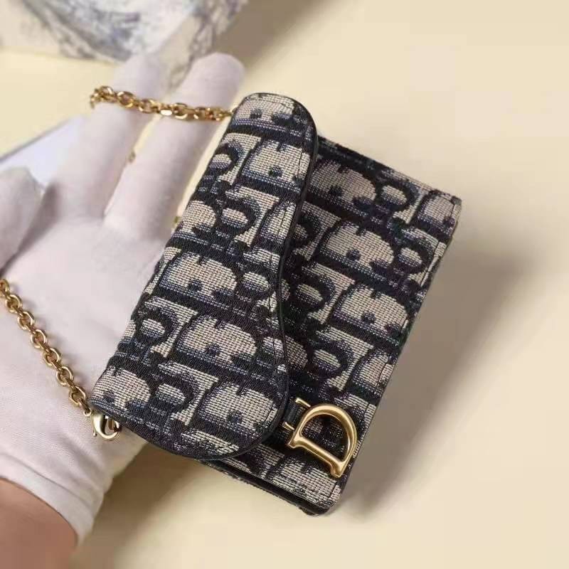 ORI Dior Saddle Nano Pouch / Dior Oblique Jacquard พร้อมส่งที่ไทย ภาพสินค้าถ่ายจากงานขายจริง ใช้งานต่างประเทศได้