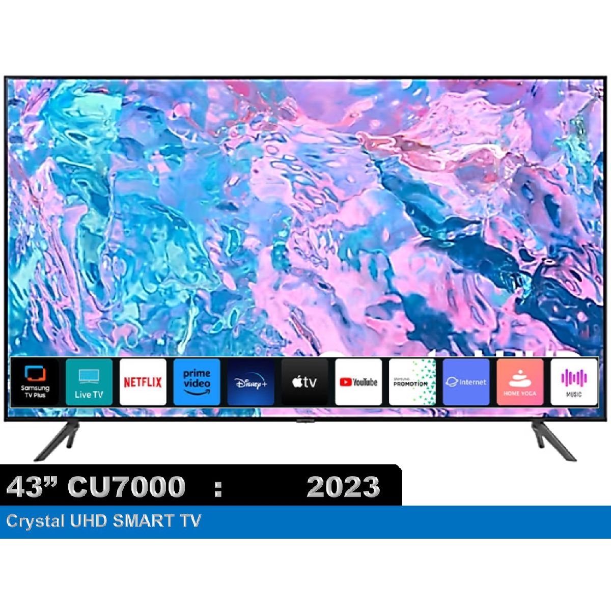 TV SAMSUNG ขนาด 43" Crystal UHD 4K CU7000 รุ่น 43CU7000