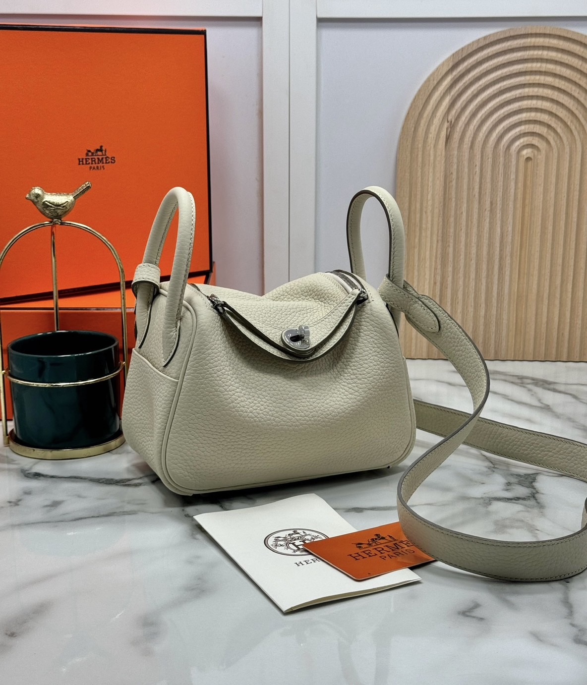 ORI หนังแท้ | HERMES lindy 19cm กระเป๋าสะพาย นิยามความหรูหราระดับมาสเตอร์พีช 🤍 สินค้าเกรดออริจินอล หนังแท้