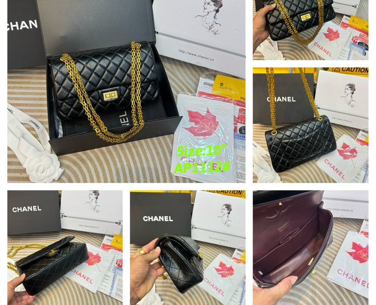 Chanel 2.55 Handbag กระเป๋าสะพายสุดคลาสสิกวินเทจ ดีไซส์หนังยับหรูหราชวนสะสม สุดยอดเดอะเบสท์ไอเท็ม พร้อมเสิร์ฟครบชุด สุดคุ้ม