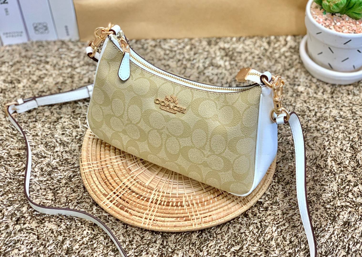 พร้อมส่งครบสี สวยทุกสีเลยค่า😘 ((CA173//CA209//CA548)) COACH TERI SHOULDER BAG 🔹กระเป๋าทรงพอช ในรูปแบบหนังแท้ หนังนิ่มสวยมากค่ะ