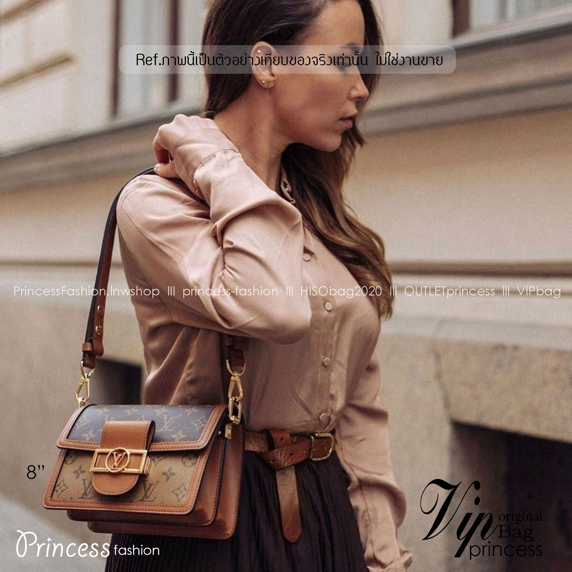 LV Dauphine Bag Monogram Canvas กระเป๋าสะพายทรงสุดคลาสสิคลุคคุณนาย โมโนแกรมแคนวาส ส่งท้ายปีแบบสุดหรู ในราคาจับต้องได้ สุดคุ้ม สวยทุกมุมจริงๆ -- [รับตัวแทนกระเป๋า]