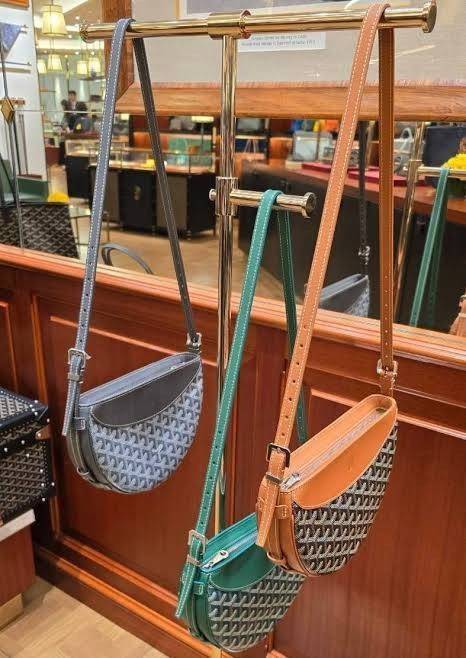 ORI หนังแท้ | GOYARD Hirondelle Bag กระเป๋าสะพายทรงครึ่งวงกลม ใข้งานได้หลายแบบทั้งในสไตล์ลําลอง