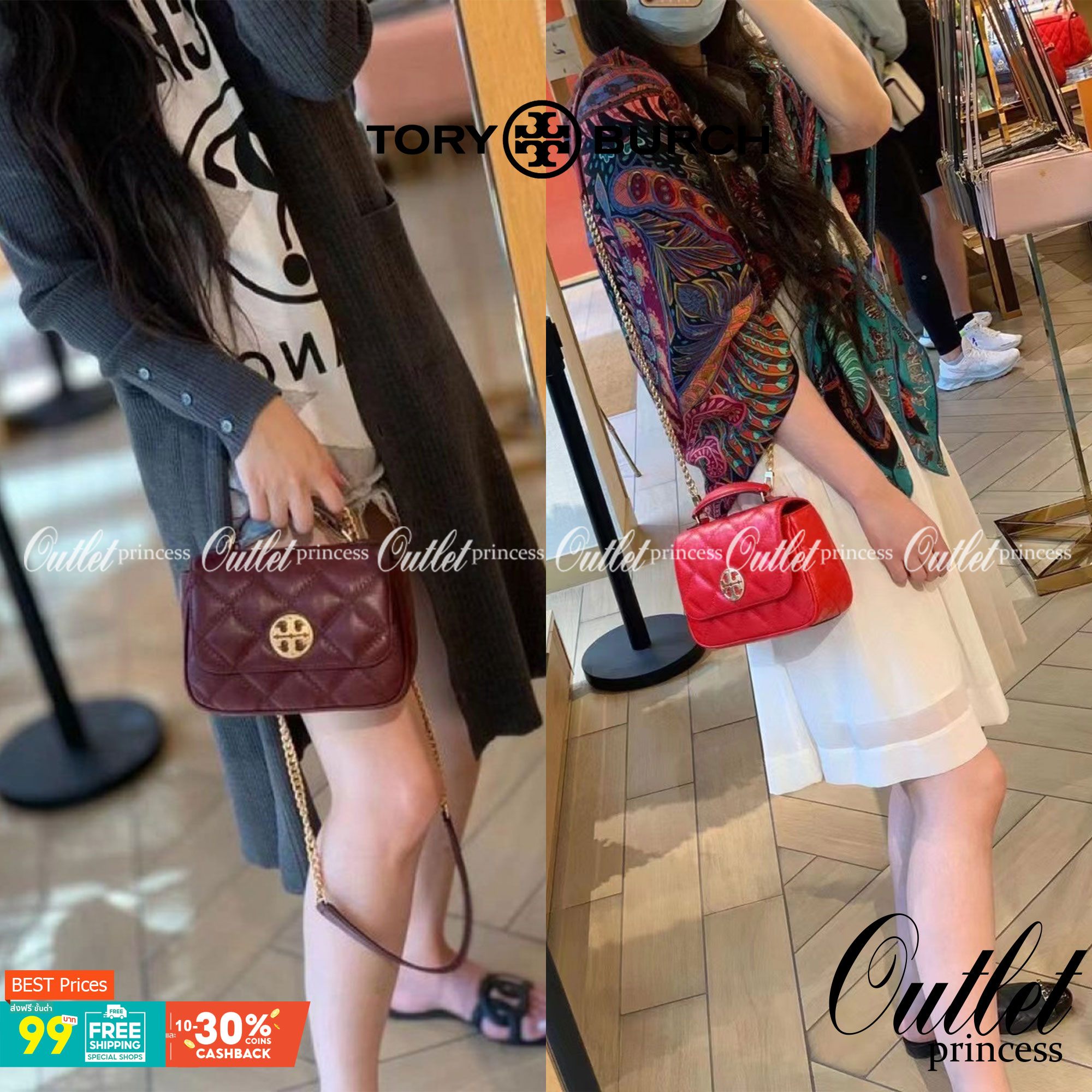 Tory Burch Willa Mini Top Handle Bag พร้อมส่งที่ไทย ใบจริงคือสวยสุดดไปเลยค่าา! กระเป๋าสะพายข้างหรือหิ้วก็เก๋ไปอีกเลยค่ะ! หนังแท้อย่างดี ลายนวมนิ่มมือดีมากค่ะ ด้านหน้ามีอะไหล่โลโก้แบรนด์ เปิดปิดกระเป๋าแบบกระดุมแม่เหล็ก ภายในสามารถใส่กระเป๋าเงินใบกลางได้;มื