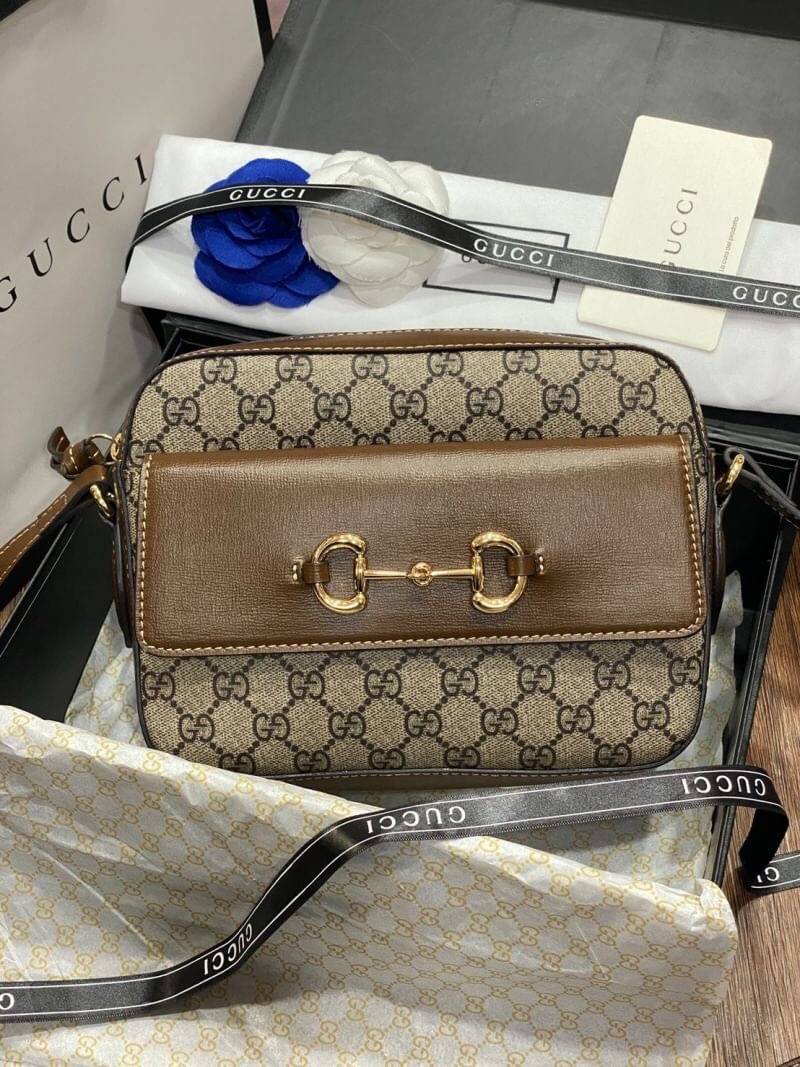 VIP 】หนังแท้ Gucci Horsebit 1955 small shoulder bag พร้อมส่งที่ไทย