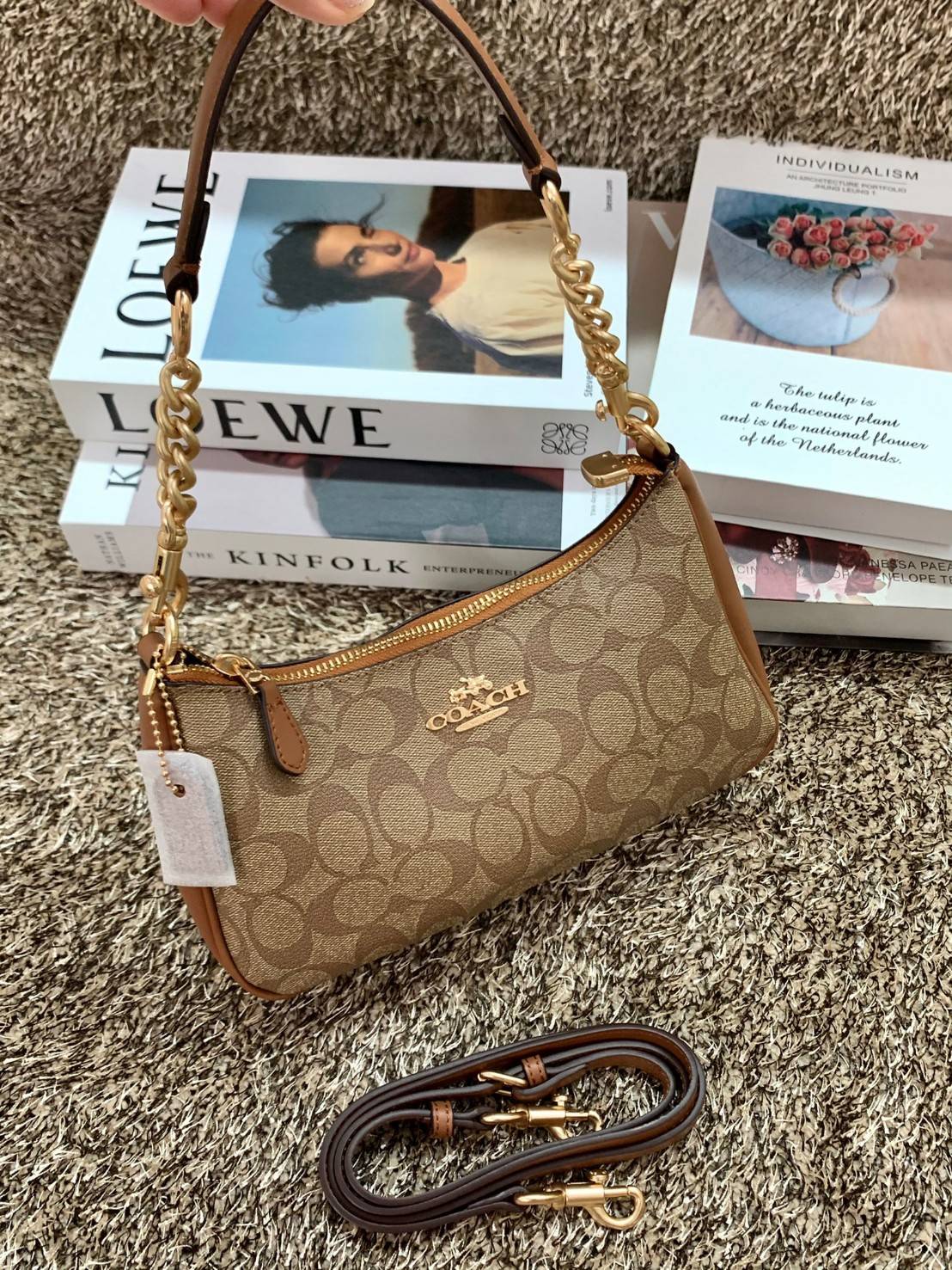 พร้อมส่งครบสี สวยทุกสีเลยค่า😘 ((CA173//CA209//CA548)) COACH TERI SHOULDER BAG 🔹กระเป๋าทรงพอช ในรูปแบบหนังแท้ หนังนิ่มสวยมากค่ะ