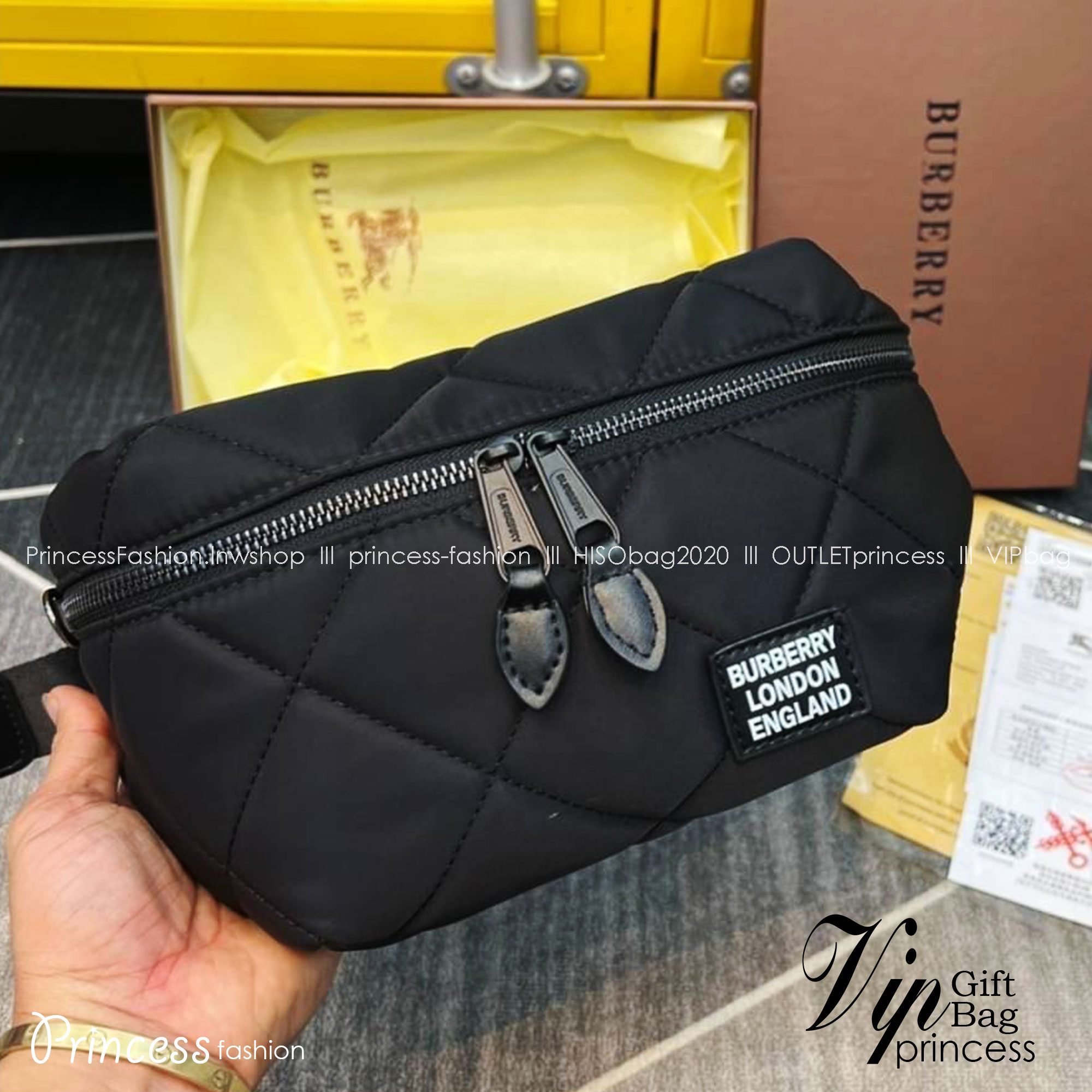 BURBERRY BELT BAG / Burberry Vintage Check Sonny Belt Bag / BURBERRY FRAGRANCES BELT BAG กระเป๋าคาดเอว คาดอกแบบ UNISEX ใช้ได้ทั้งชายหญิง