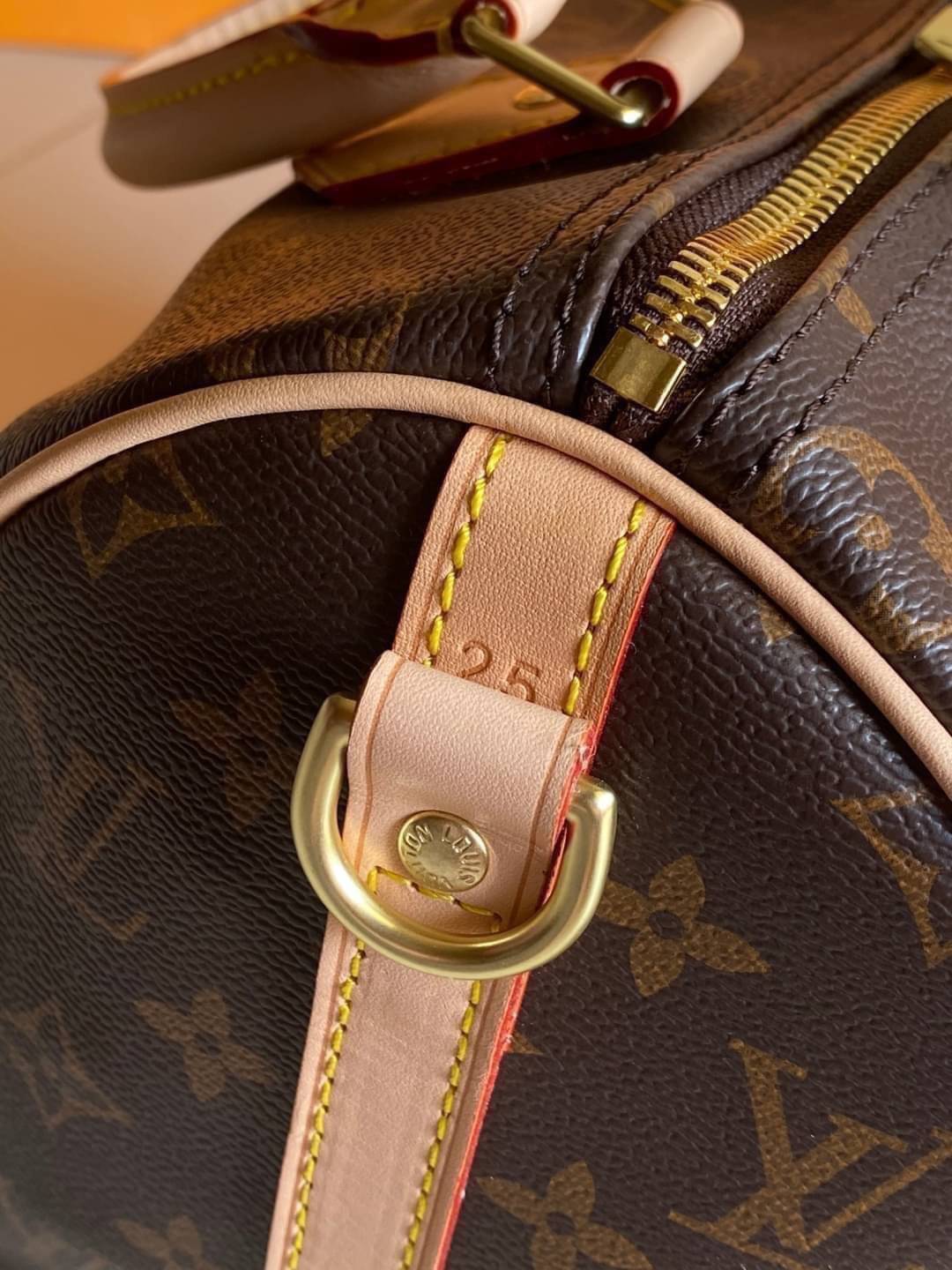LV Speedy 25 Damier Monogram เกรดออริจินอล พร้อมส่งที่ไทย ภาพสินค้าถ่ายจากงานขายจริง ใช้งานต่างประเทศได้