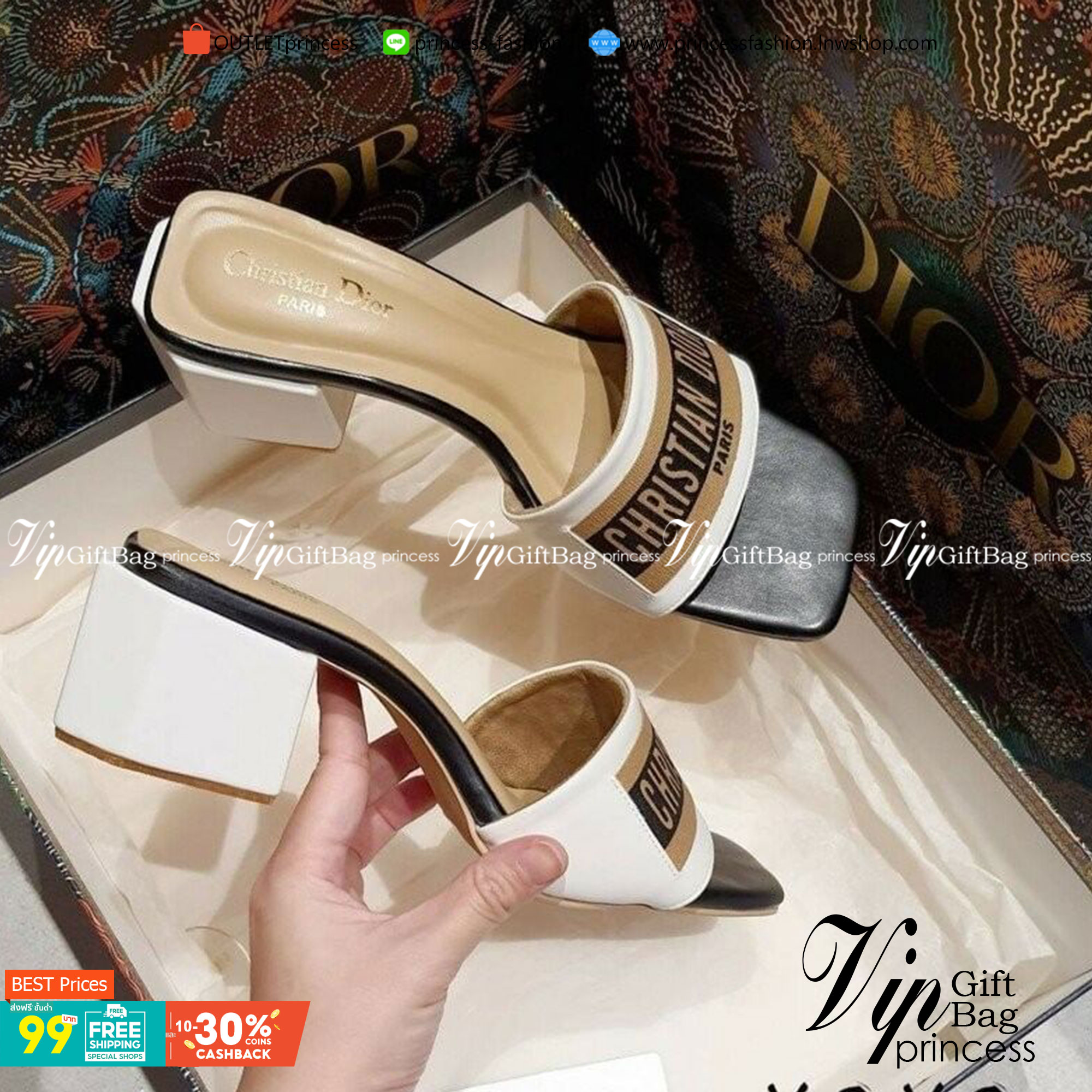 Christian dior รองเท้า งานสวม สวยเก๋ ดูแพงเกินราคาขาย สวมใส่ง่าย งานเรียบร้อย ส้นทรง 6 เหลี่ยม ใช้งานจริง ใส่สบาย ทรงตัวไม่เมื่อย